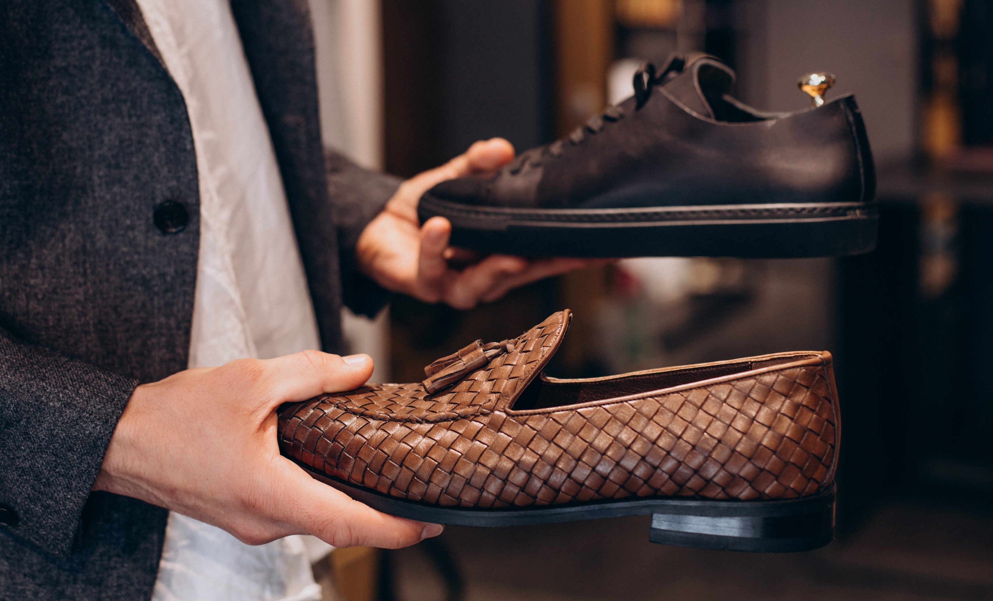 Choosing dress shoes sale