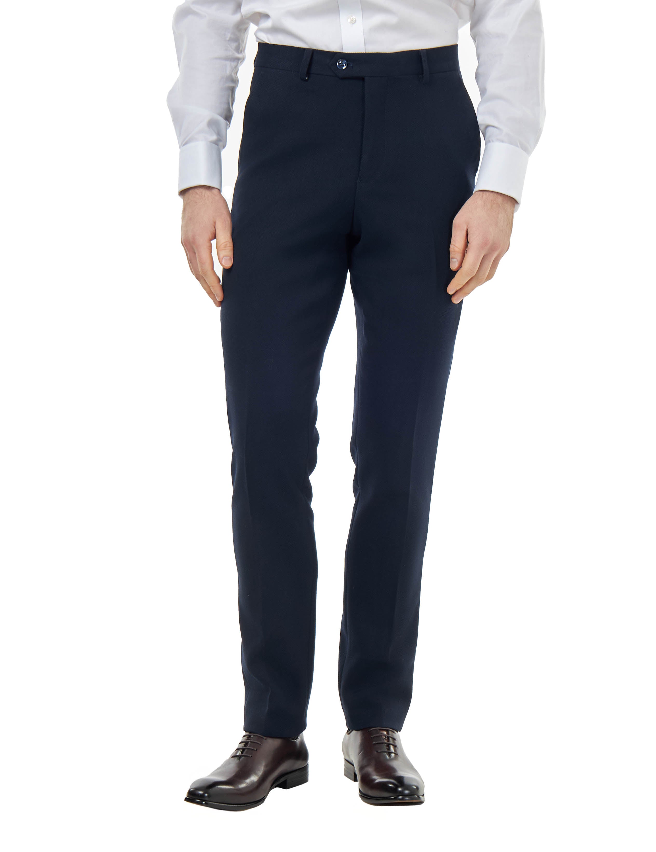 ZAK – TAILORED 2 PIECE SUIT IN NAVY BLUE HONEYCOMB