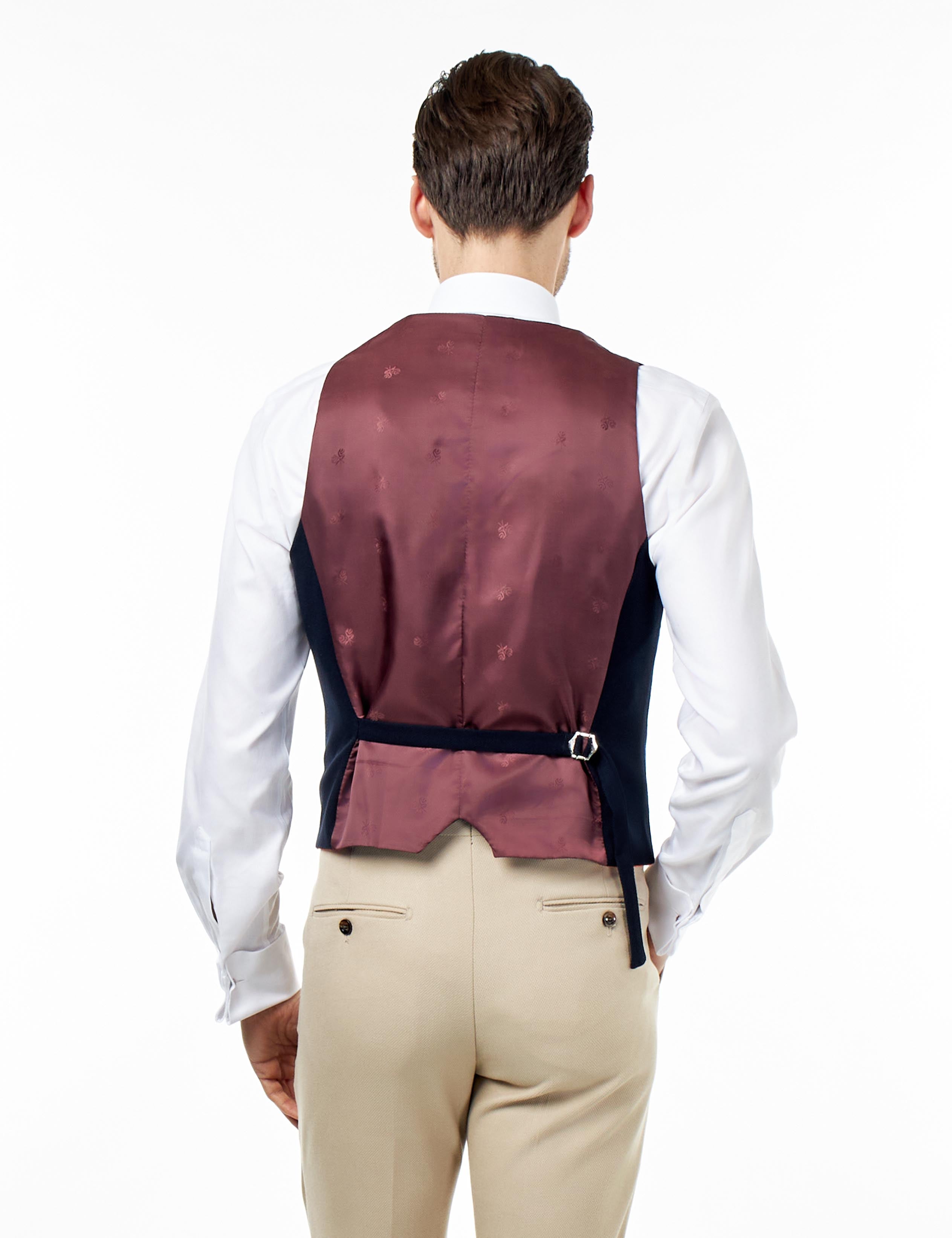 ZAK – STONE TAILORED 3 PIECE WEDDING SUIT