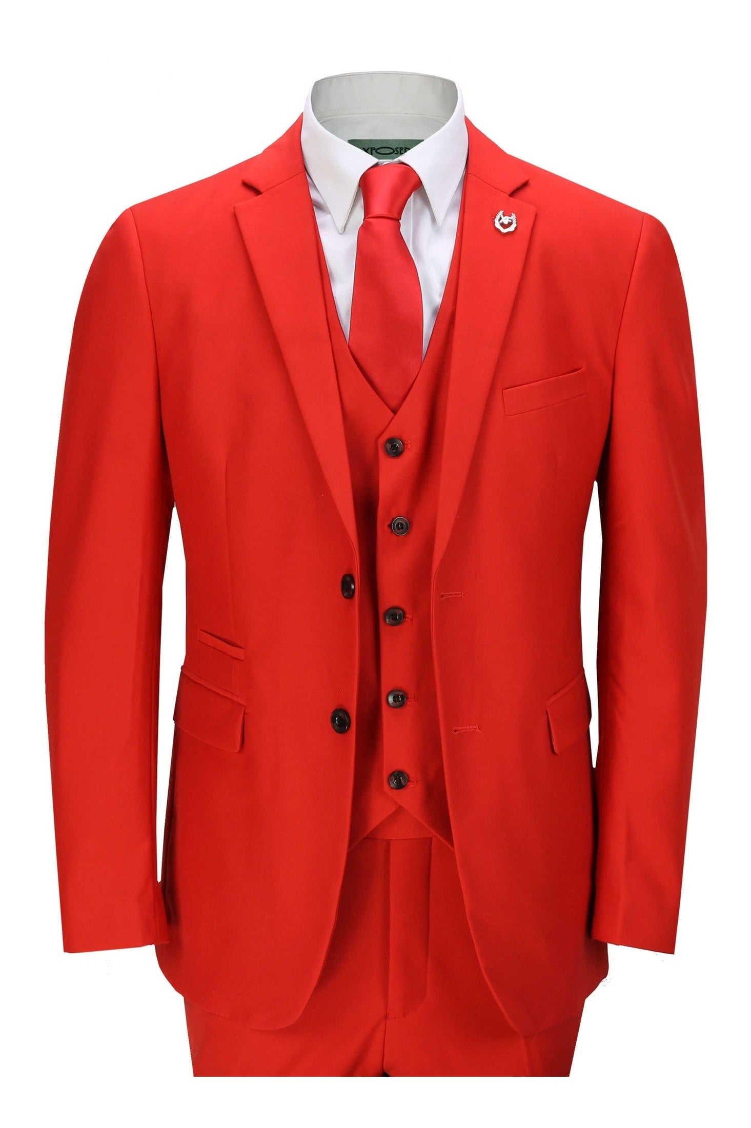 JROSS - RED FORMAL JACKET & WAISTCOAT