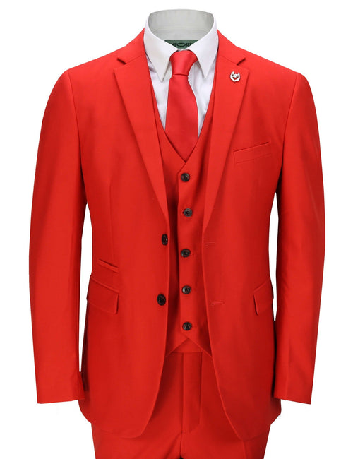 JROSS - VESTE ET GILET FORMELS ROUGES