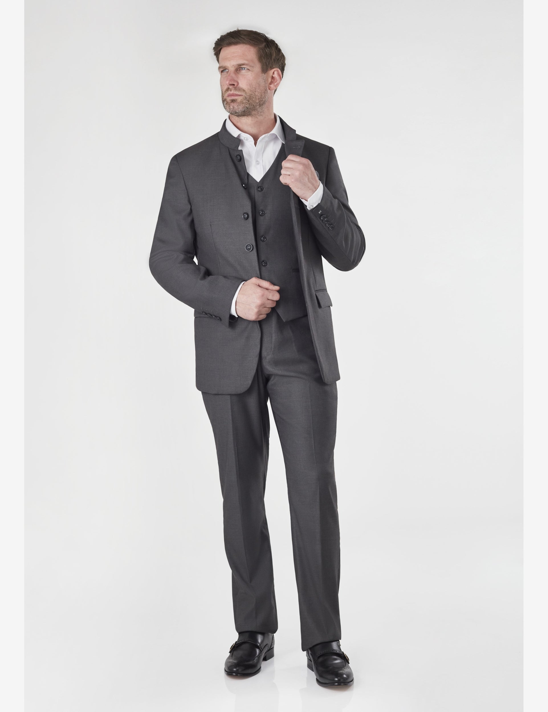 MENS GREY WEDDING PARTY WAISTCOATS