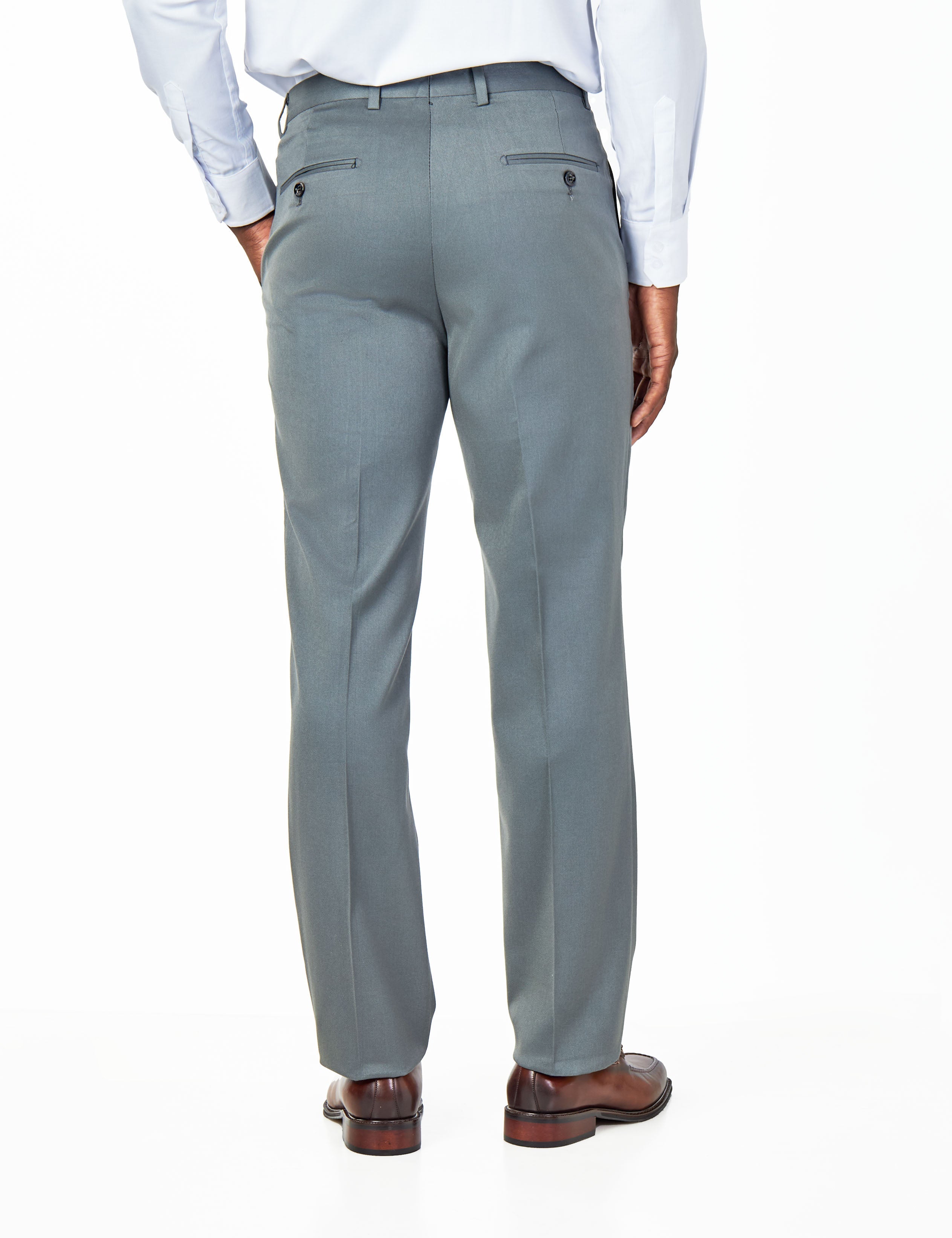 EZRA – PETROL GREEN TAILORED FIT SUIT TROUSERS