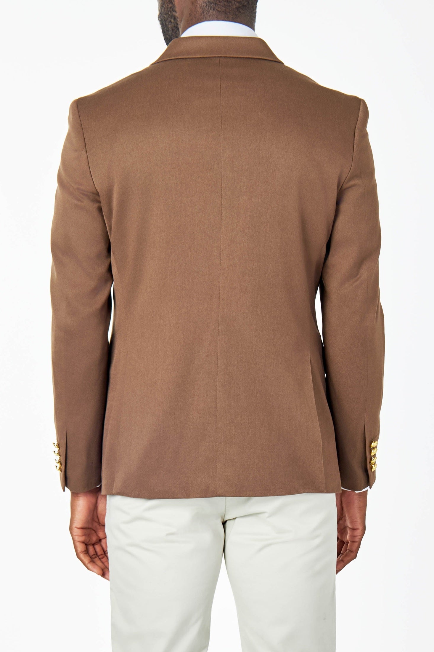 EZRA – Brown Tailored Fit Double Breasted Suit Jacket