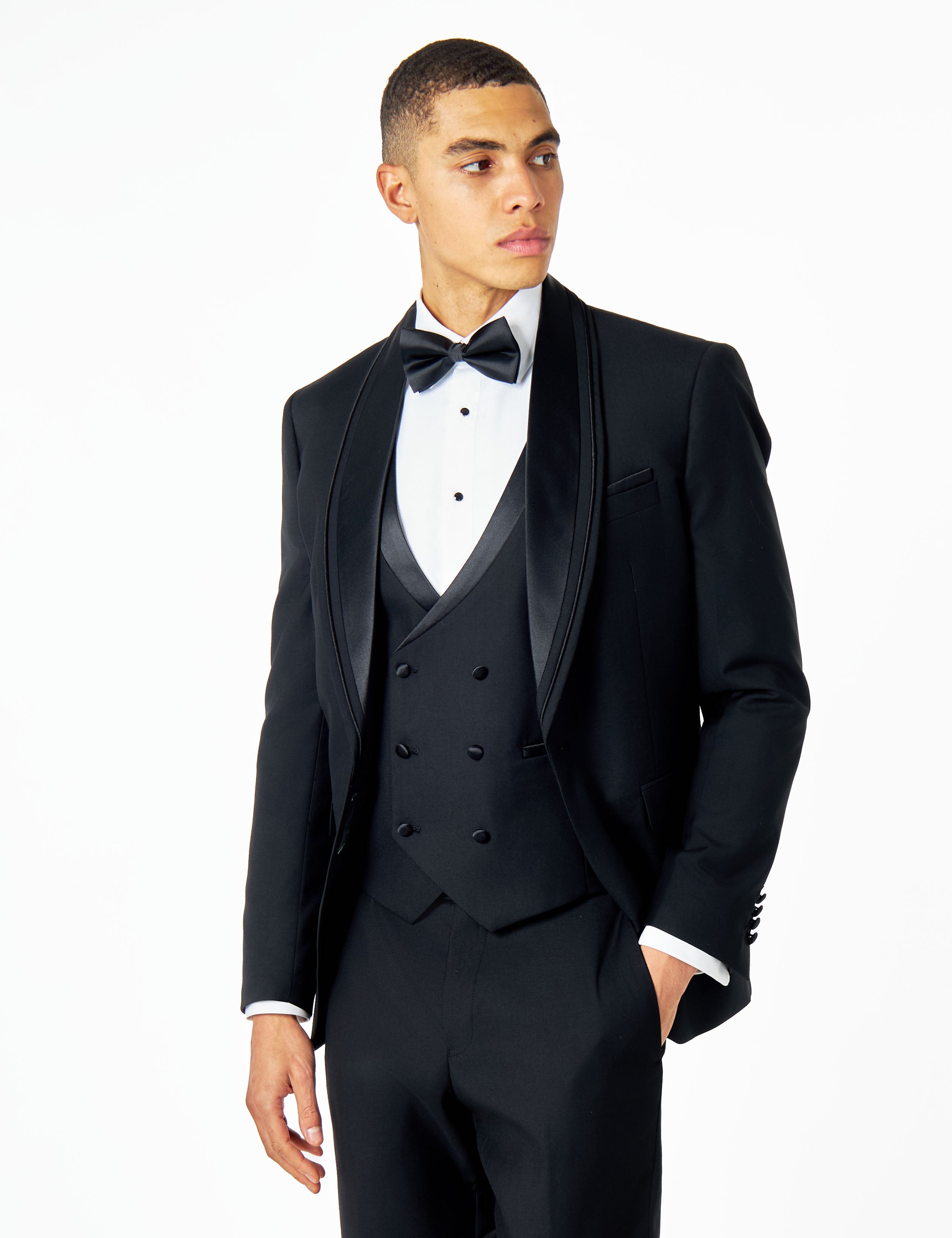 GREG – CLASSIC BLACK 3 PIECE TUXEDO SUIT
