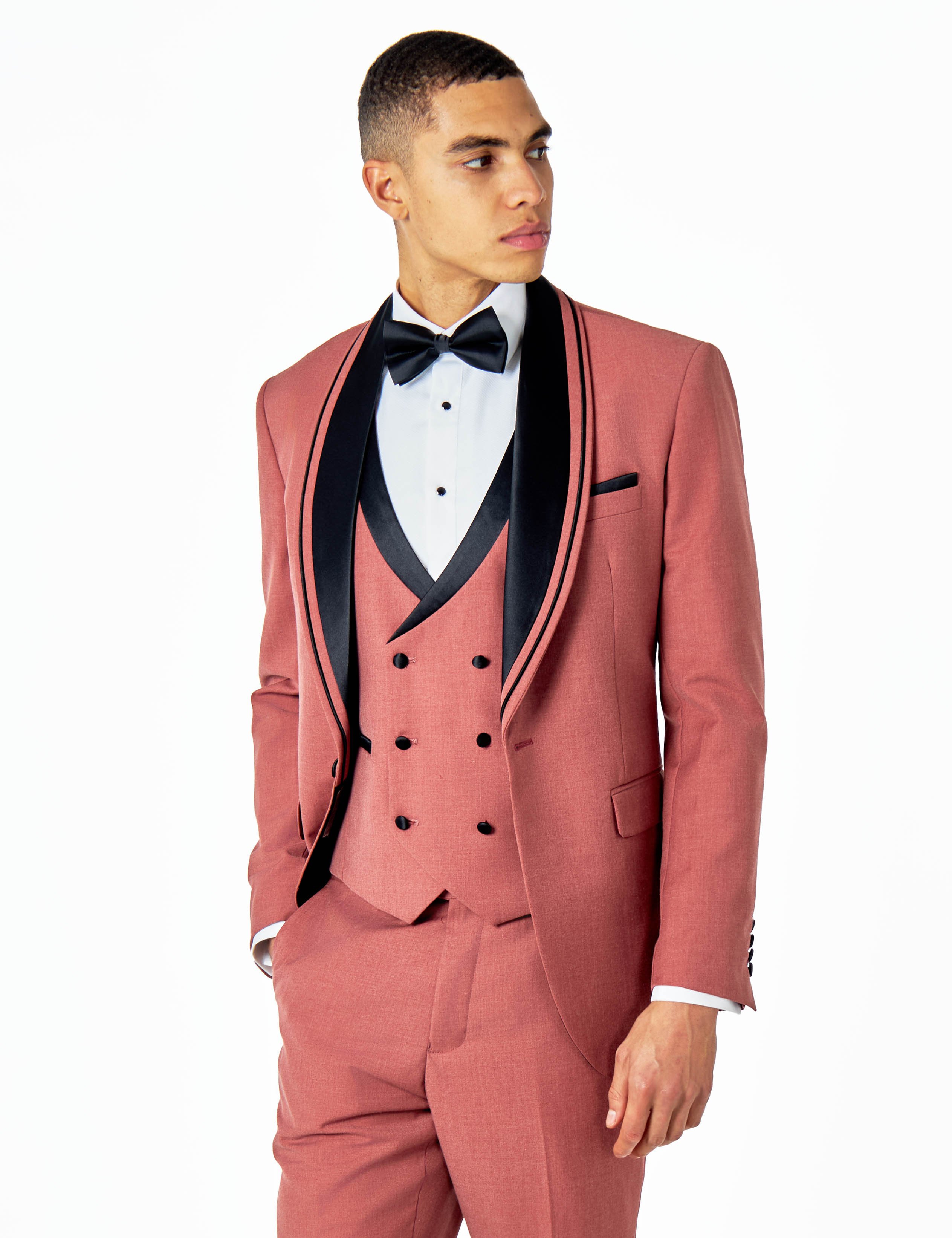 GREG – PINK 3 PIECE WEDDING SUIT TUXEDO