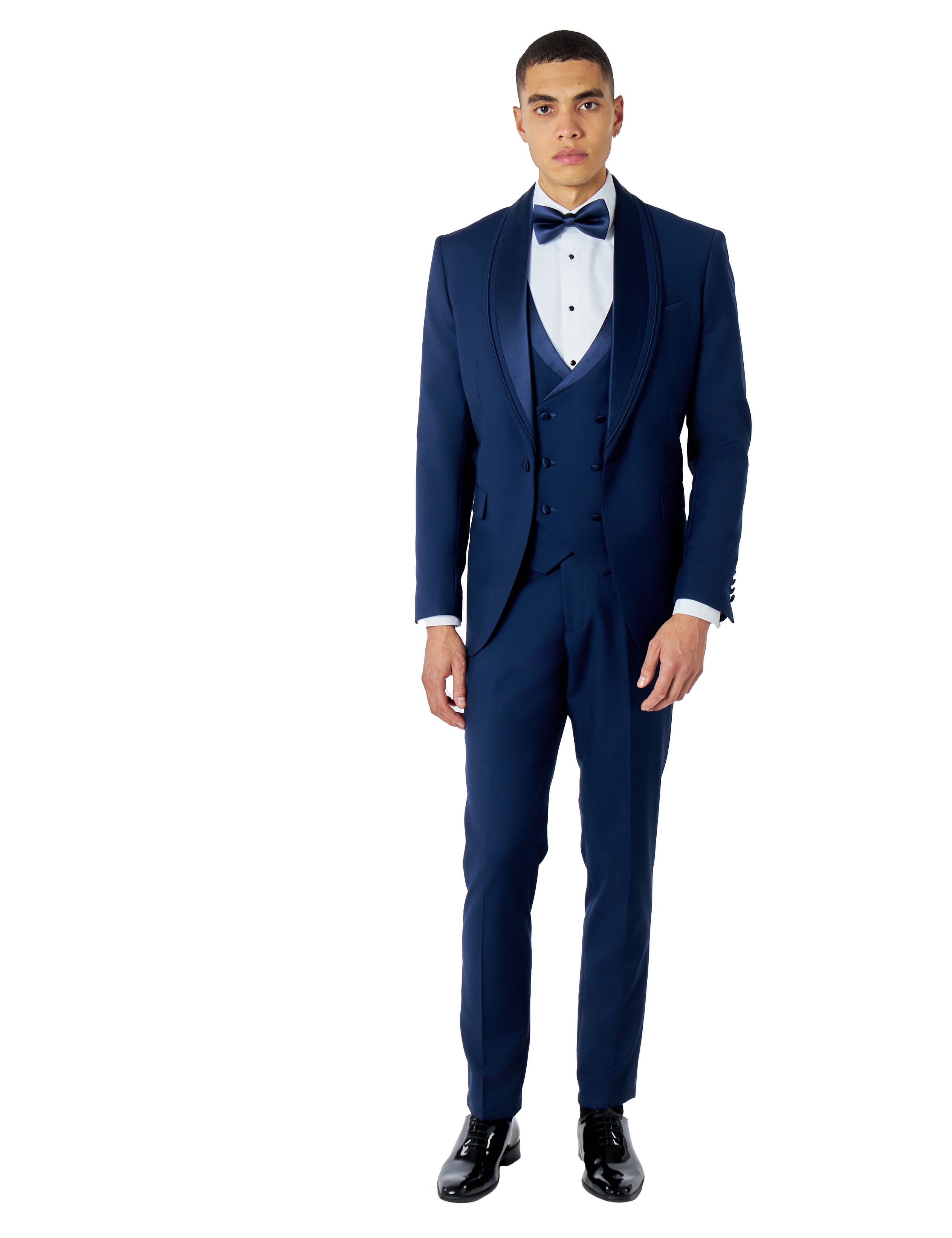 GREG – NAVY BLUE 3 PIECE WEDDING SUIT TUXEDO