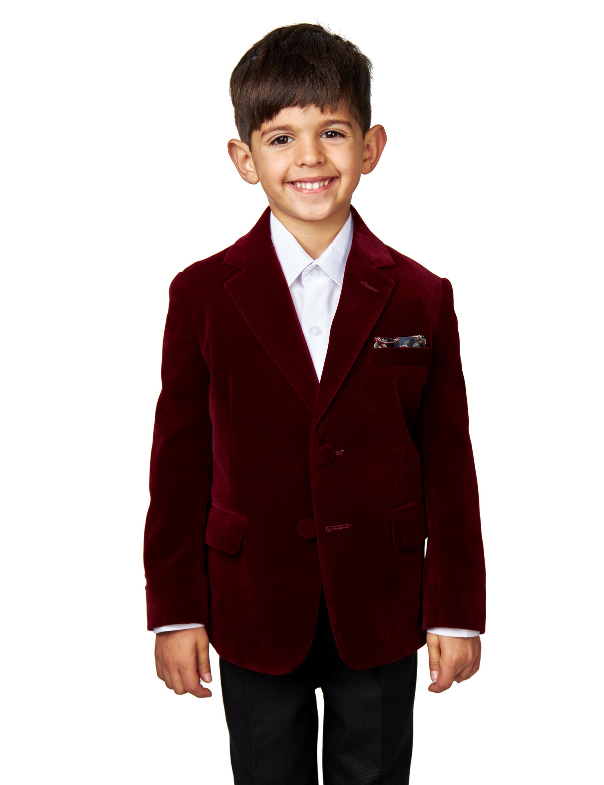 GARY BOYS MAROON VELVET BLAZER XPOSED