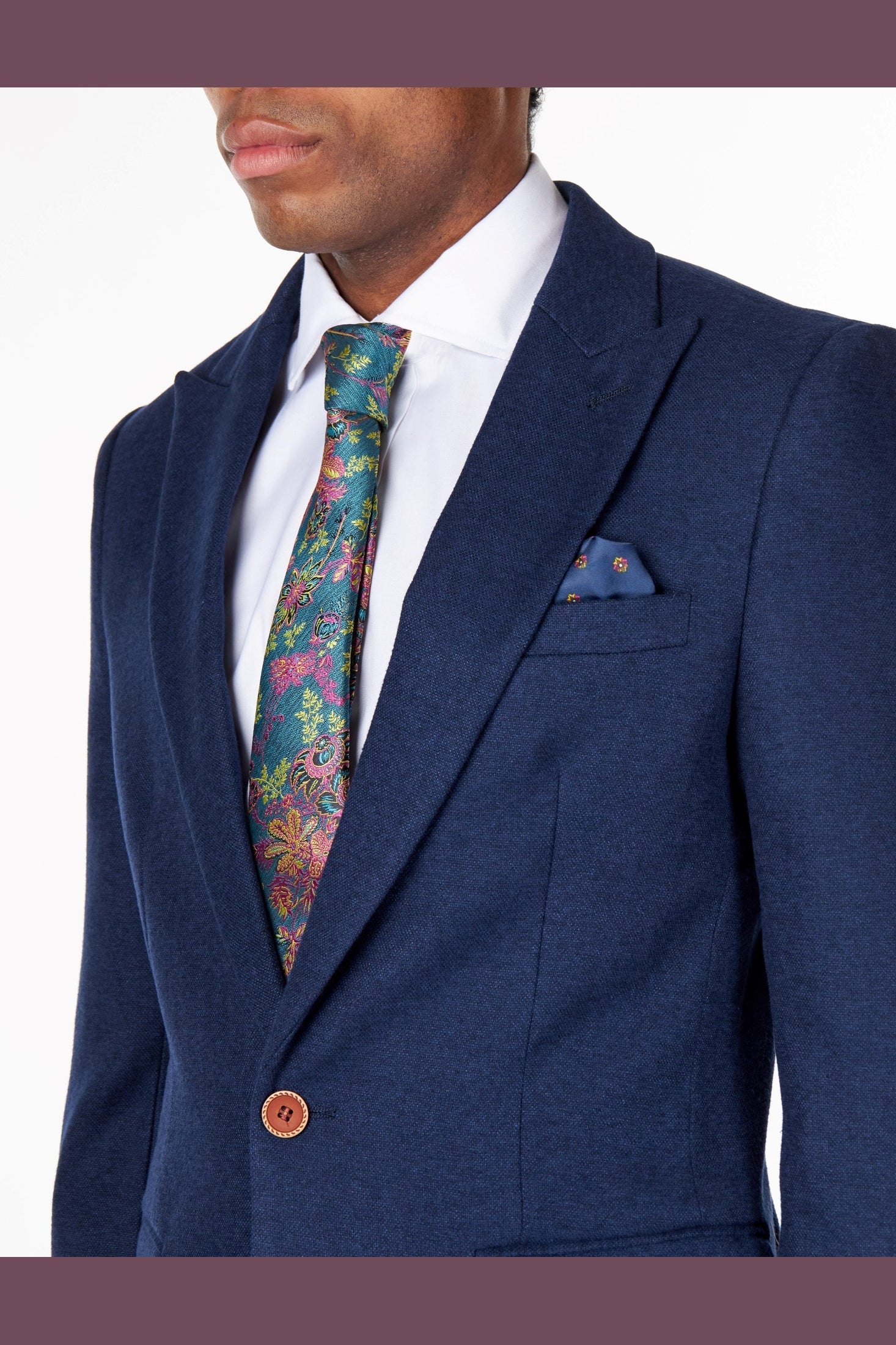 MARCO - NAVY SINGLE BREASTED CASUAL BLAZER