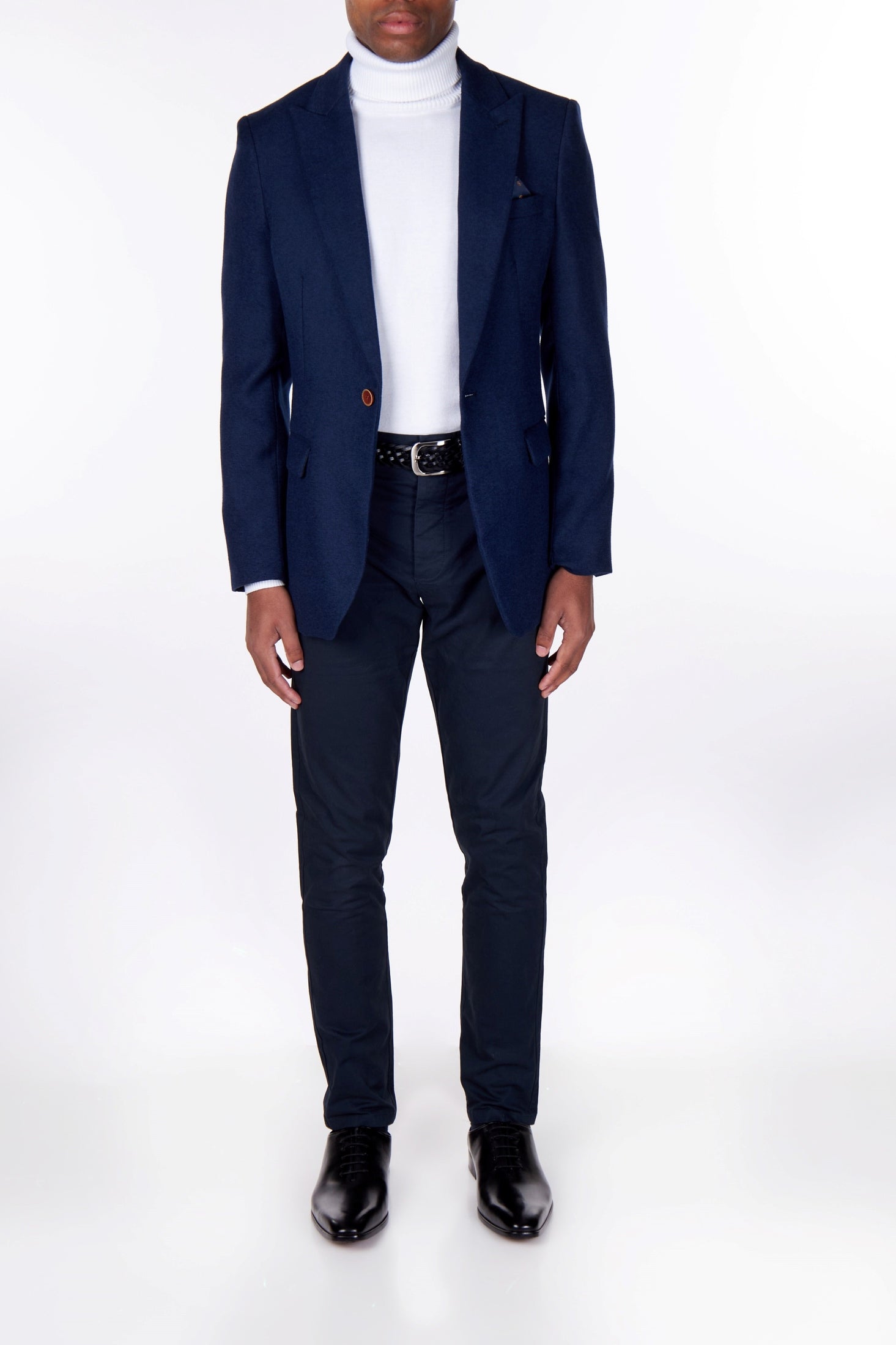 MARCO - NAVY SINGLE BREASTED CASUAL BLAZER