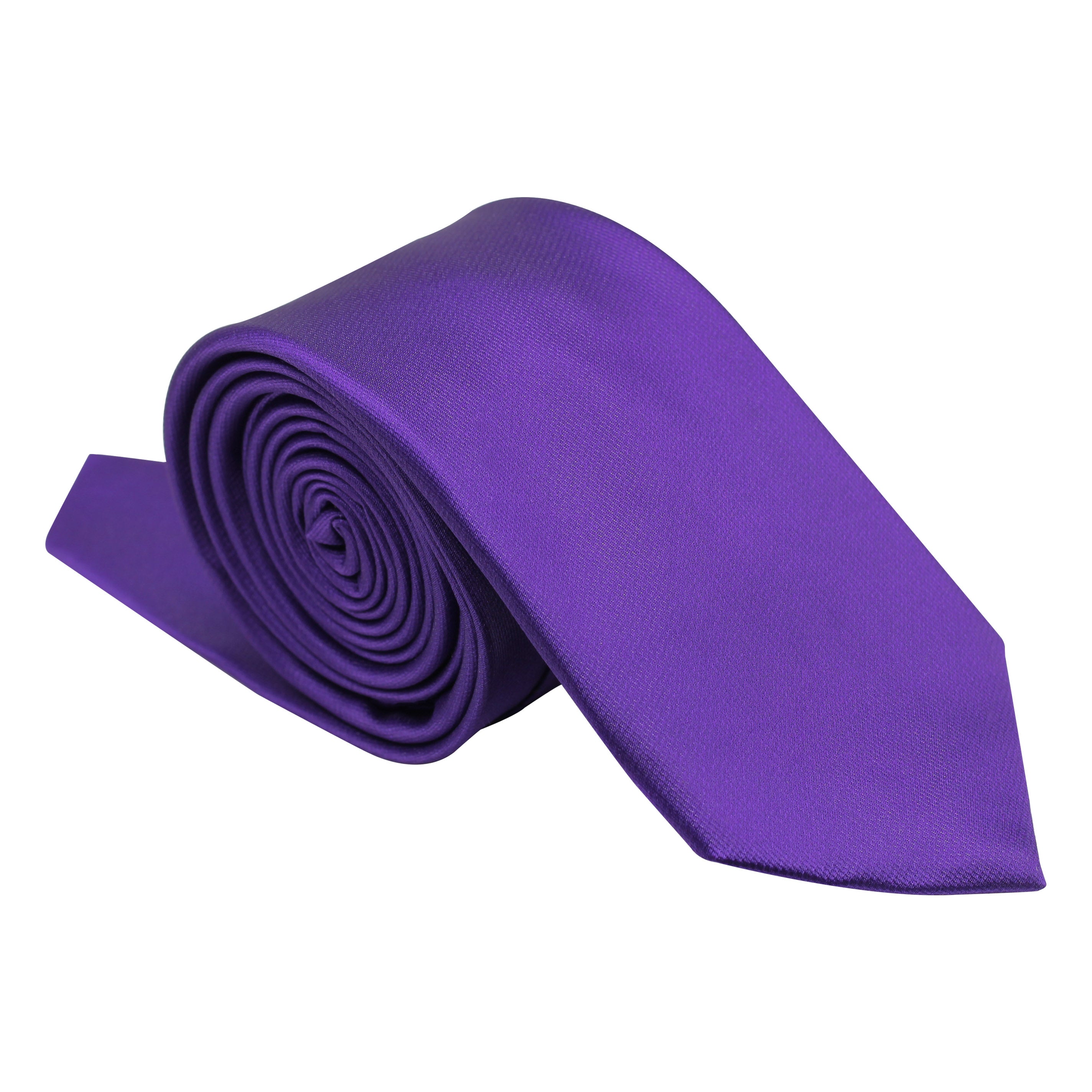 XPOSED - PURPLE PREMIUM SATIN NECK TIE
