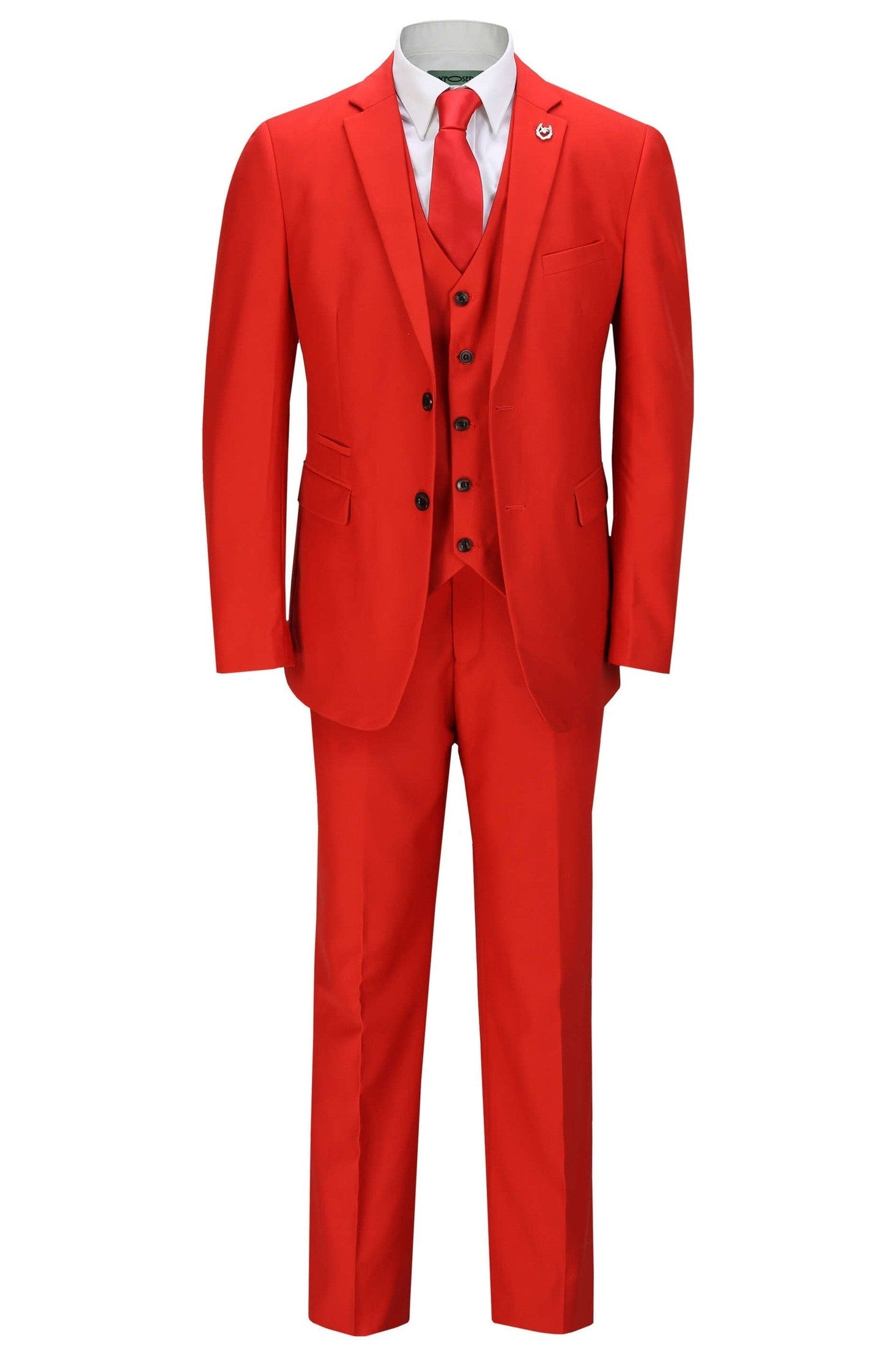 JROSS - RED FORMAL JACKET & WAISTCOAT