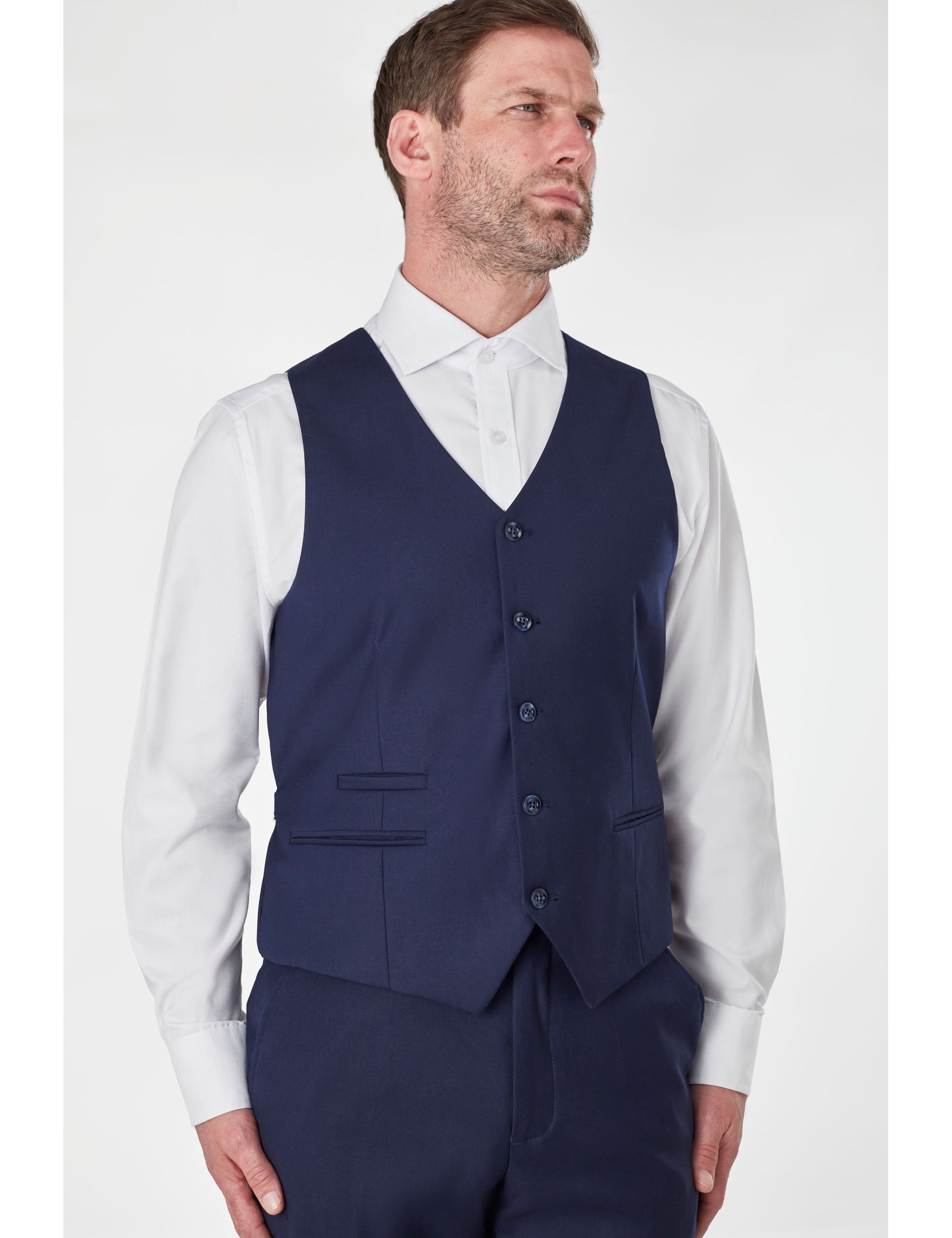 MENS NAVY WEDDING PARTY WAISTCOATS