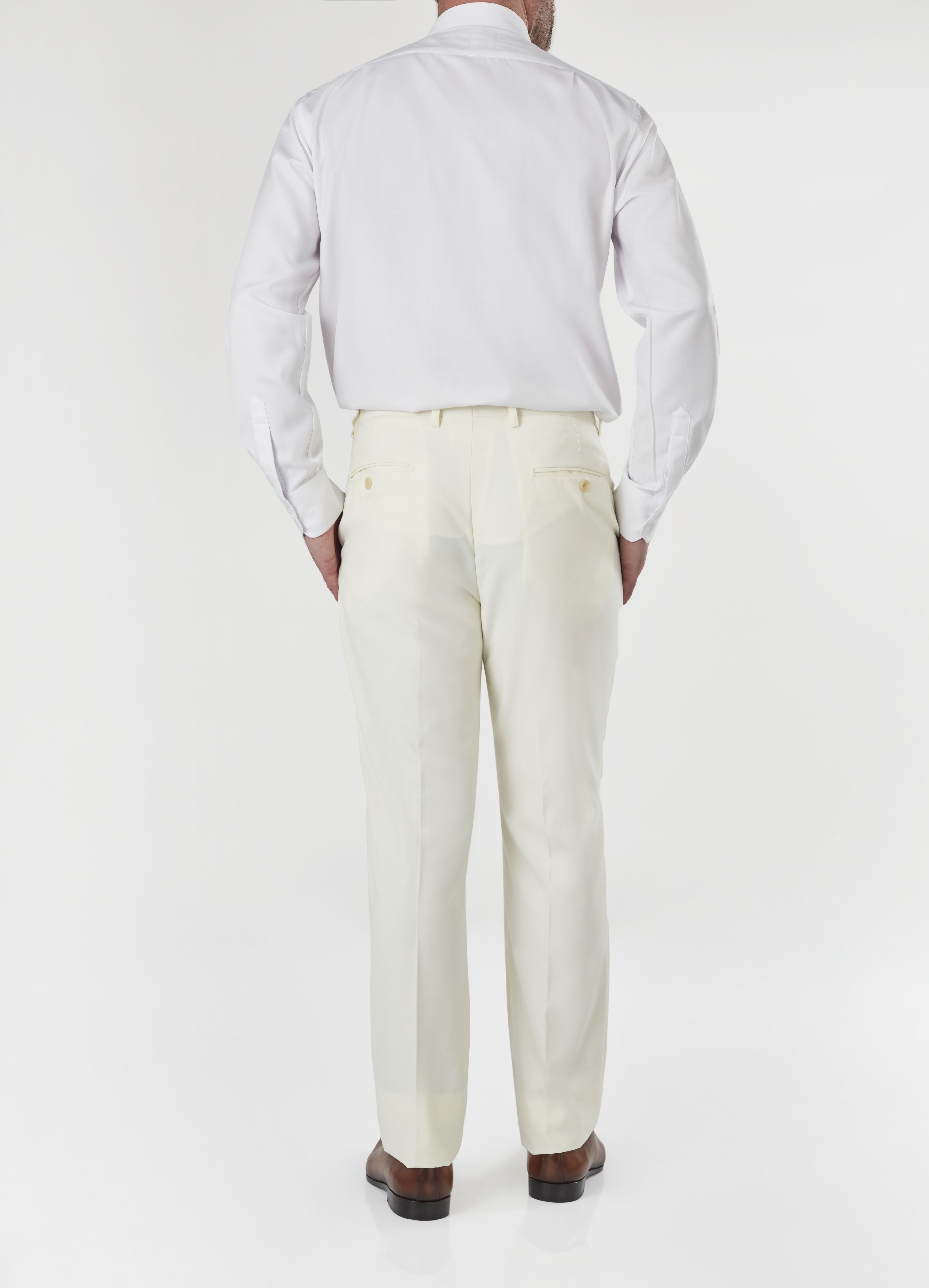 PJ - BEIGE PLAIN TROUSERS