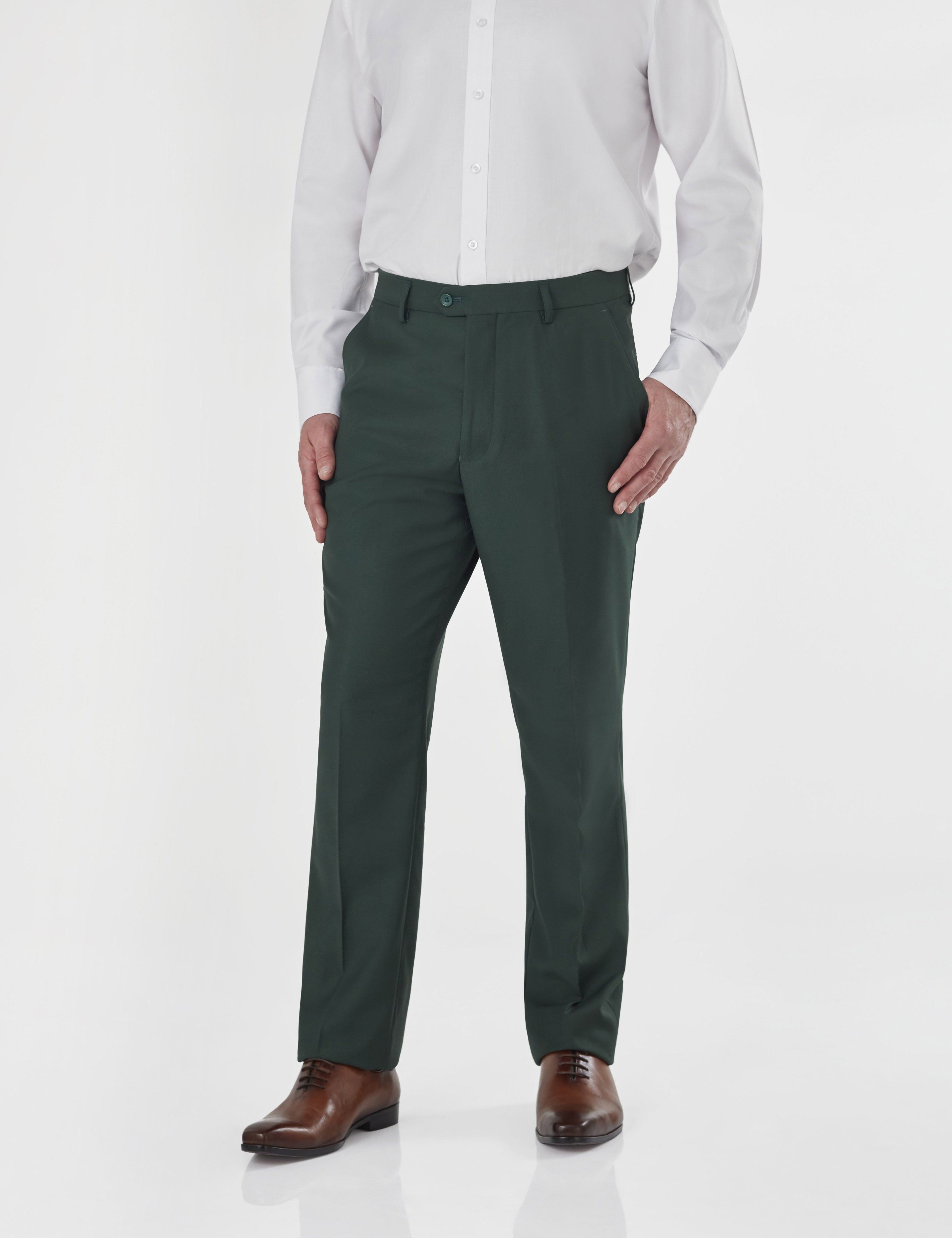 PJ - GREEN PLAIN TROUSERS