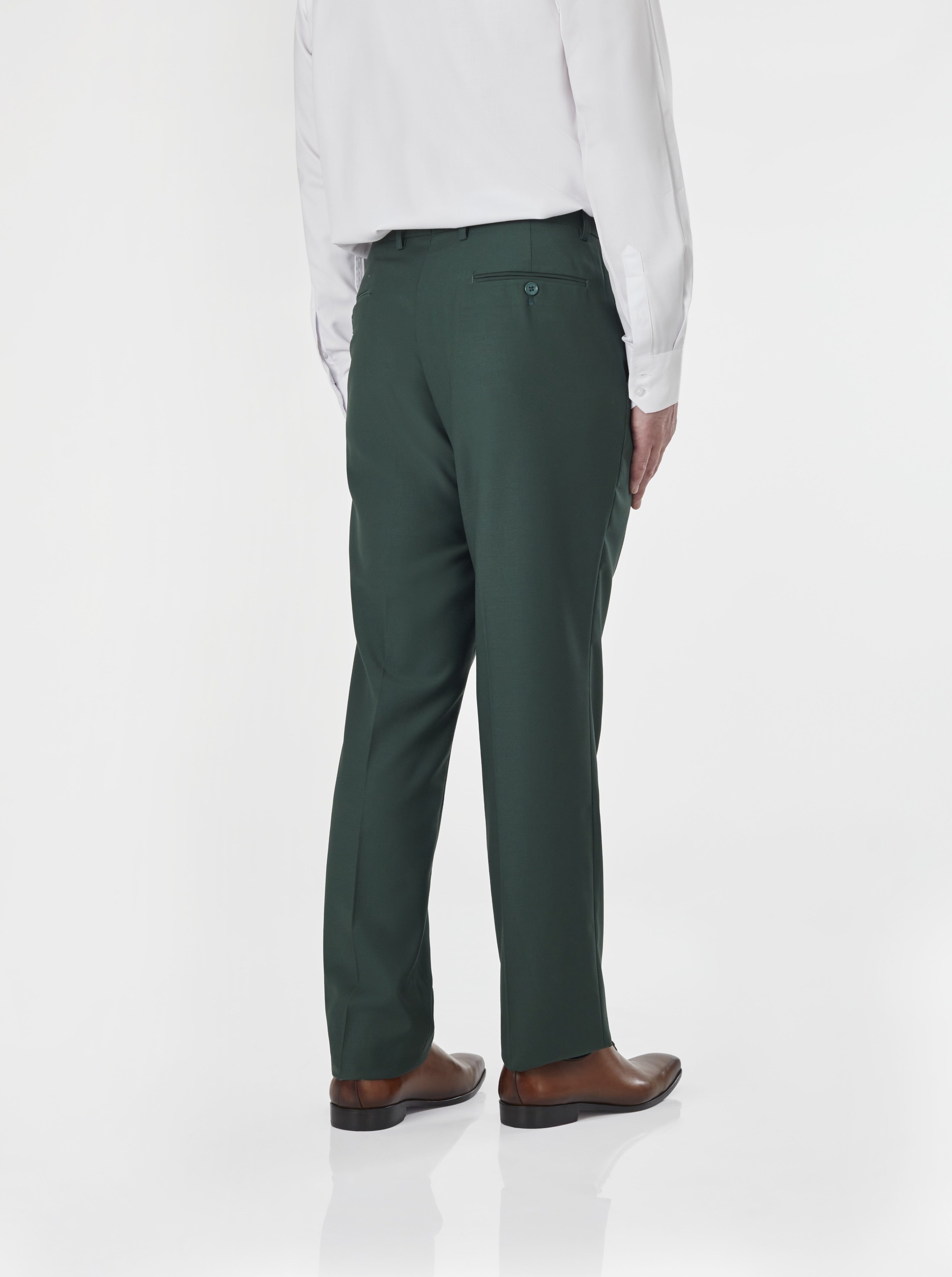 PJ - GREEN PLAIN TROUSERS