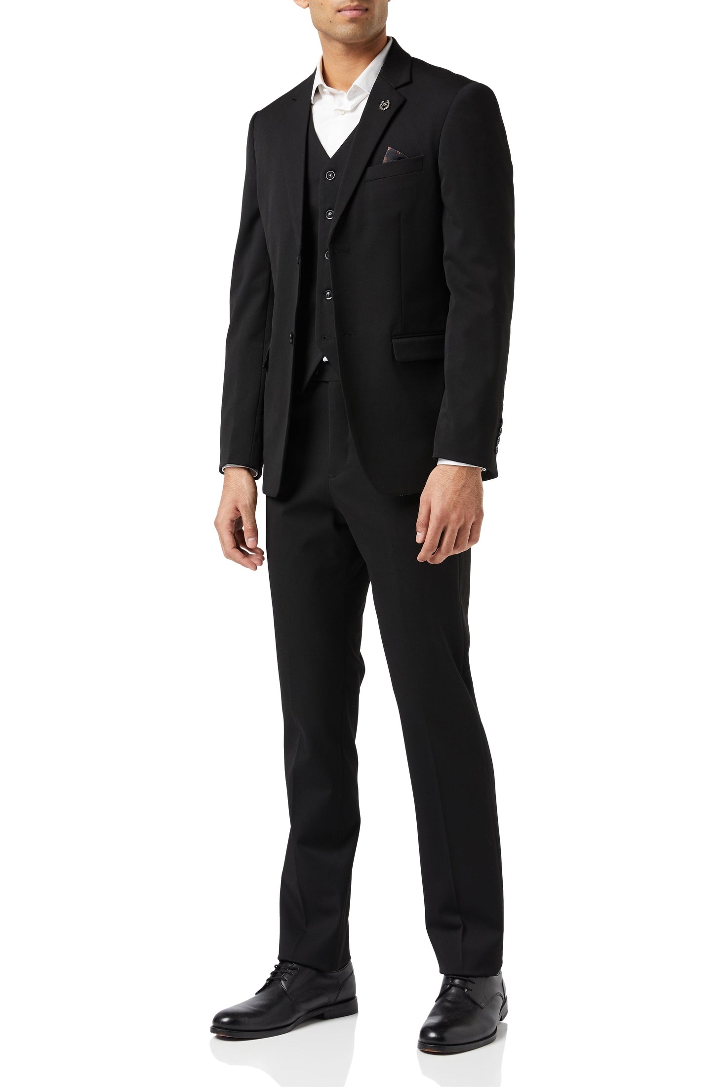 JROSS – BLACK FORMAL SUIT JACKET & WAISTCOAT