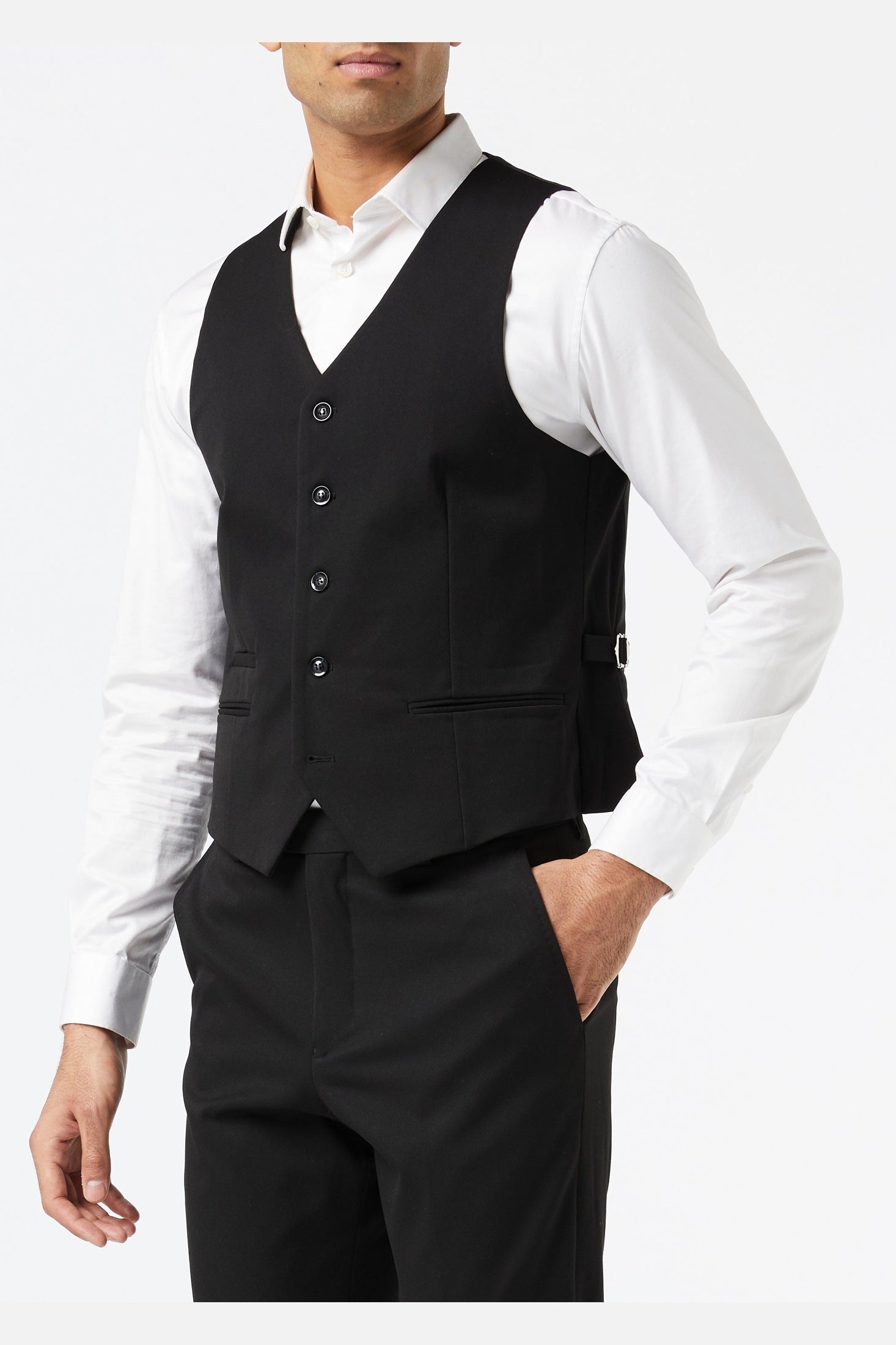 JROSS – BLACK FORMAL SUIT JACKET & WAISTCOAT