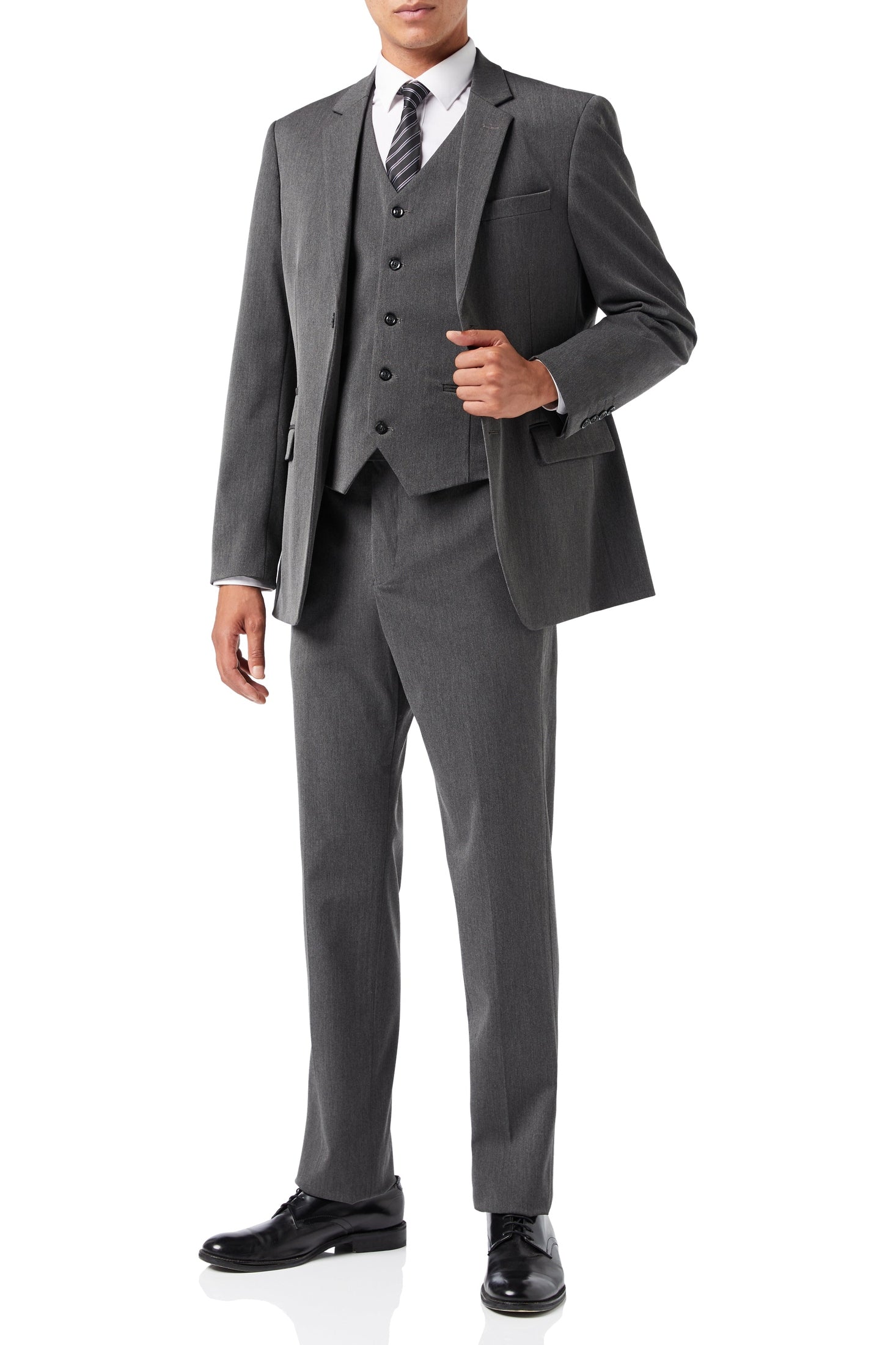 JROSS - CHARCOAL FORMAL JACKET & WAISTCOAT