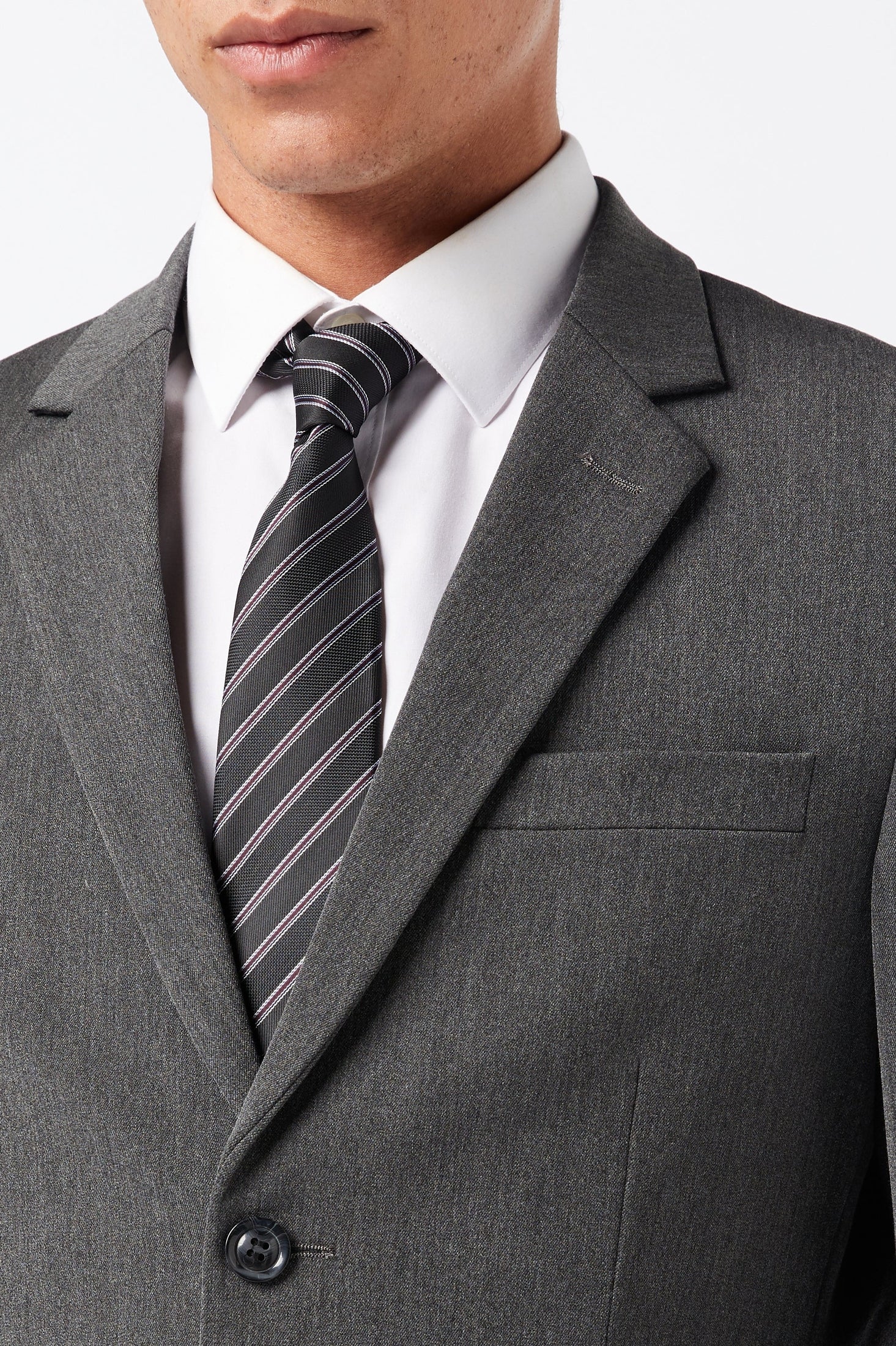 JROSS - CHARCOAL FORMAL JACKET & WAISTCOAT