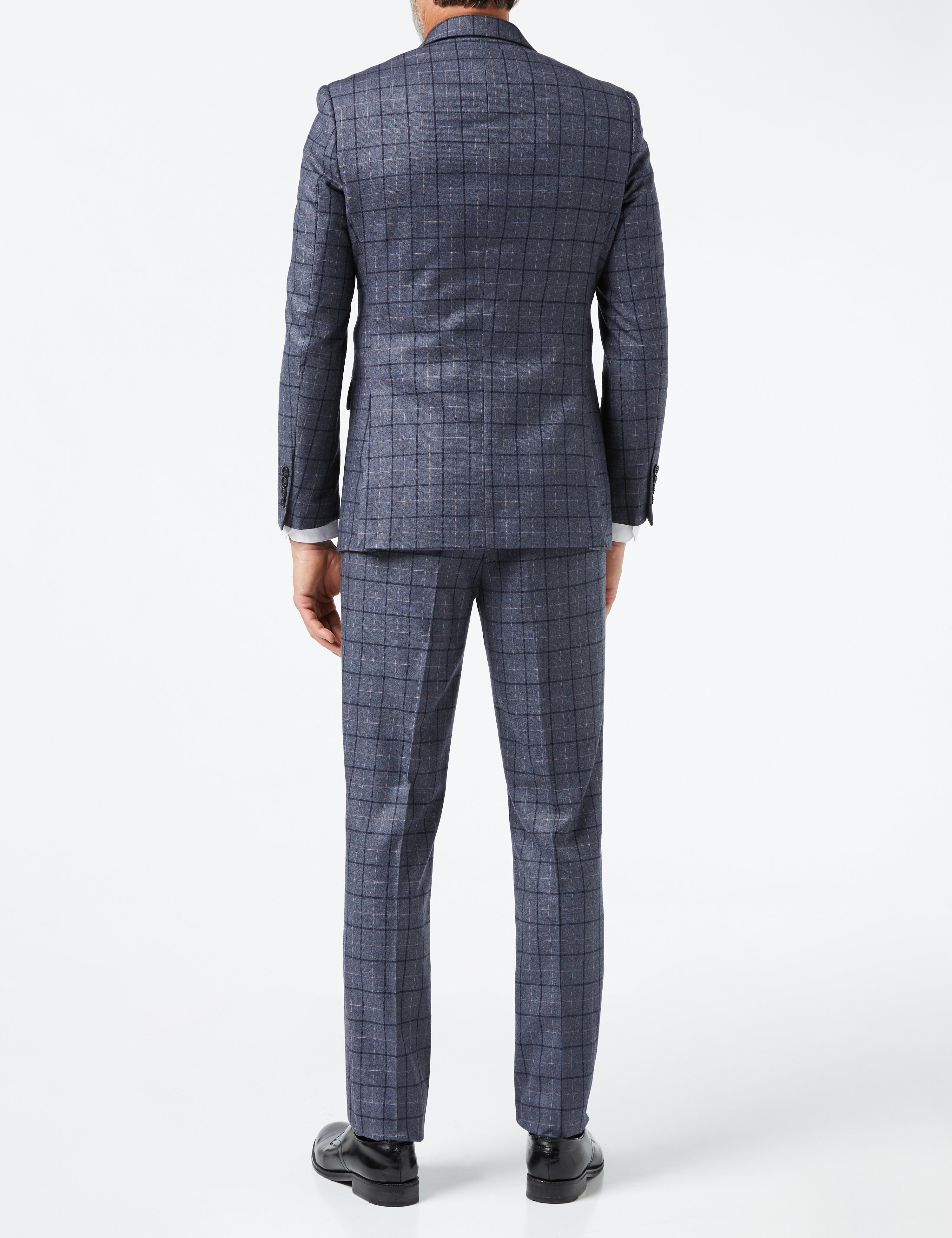 GREY WINDOW CHECK TROUSER