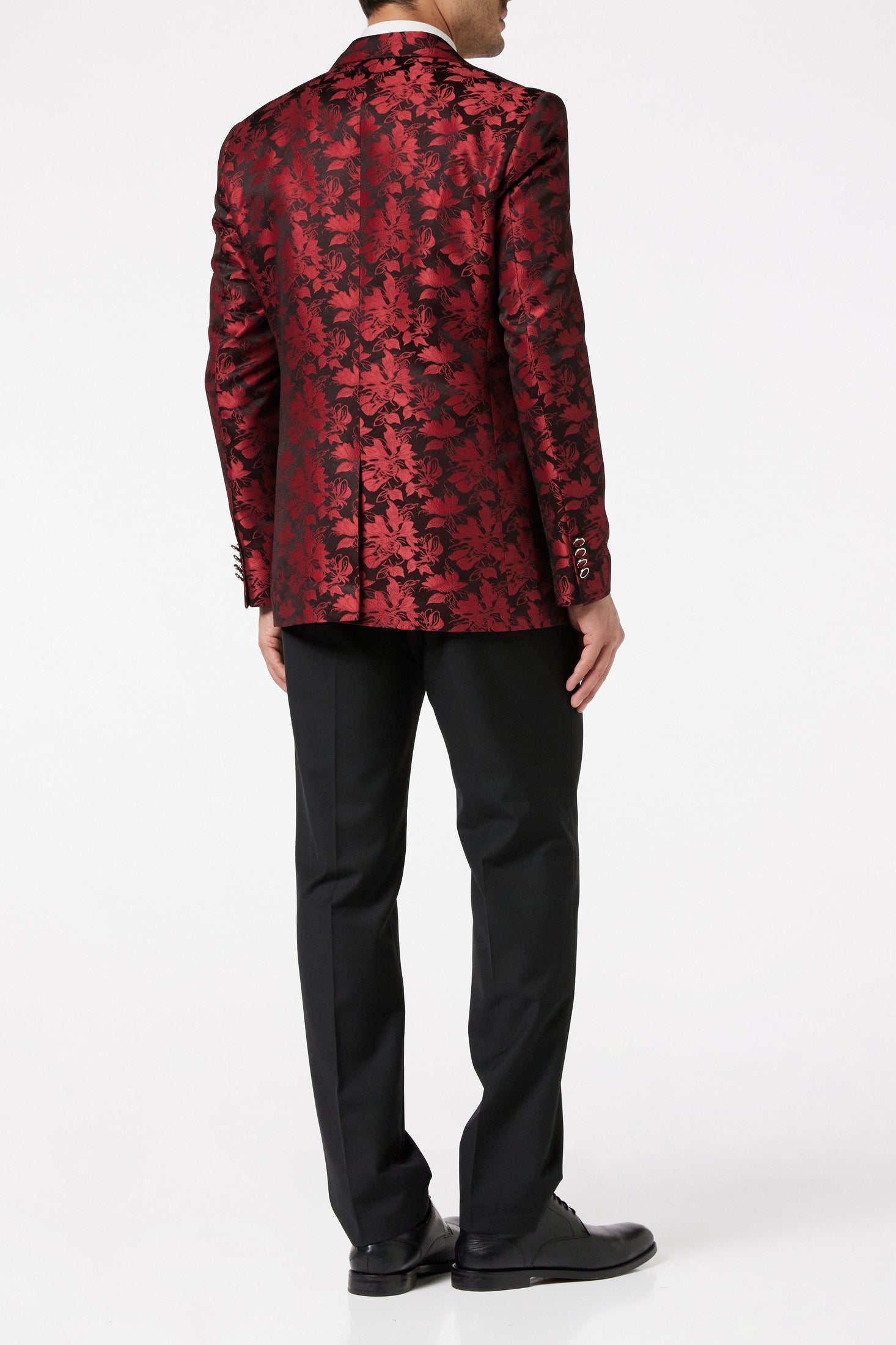 RED GROOMS WEDDING JACKET & WAISTCOAT