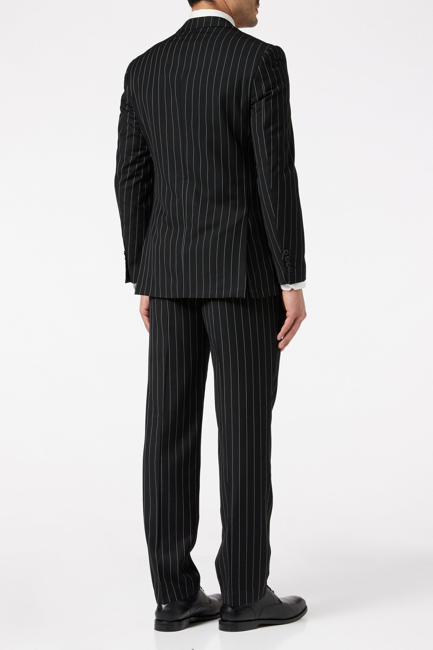 CLASSIC BLACK WHITE PINSTRIPE JACKET