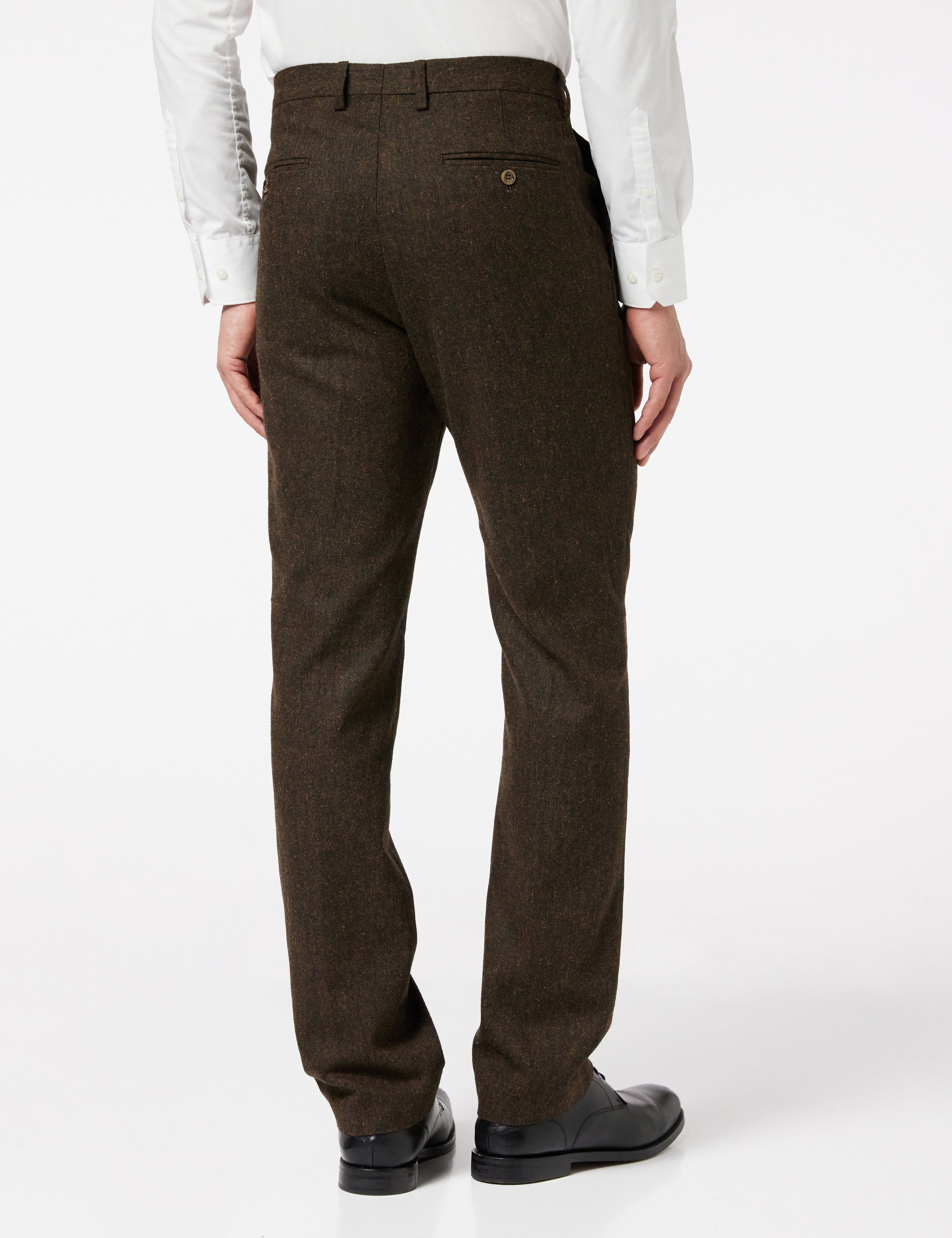 BROWN TWEED TROUSER