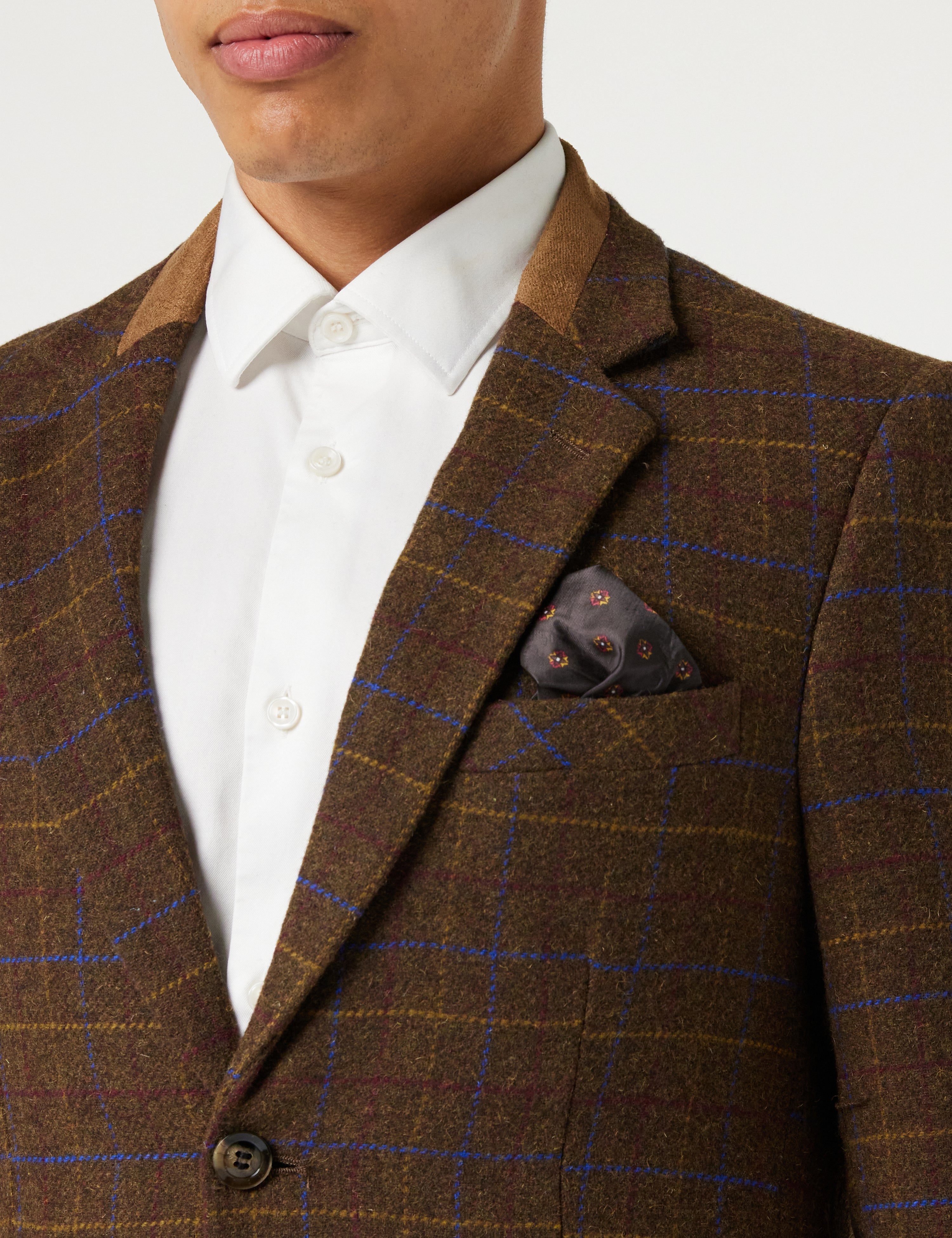 CHESTER - Brown Tweed Check Blazer