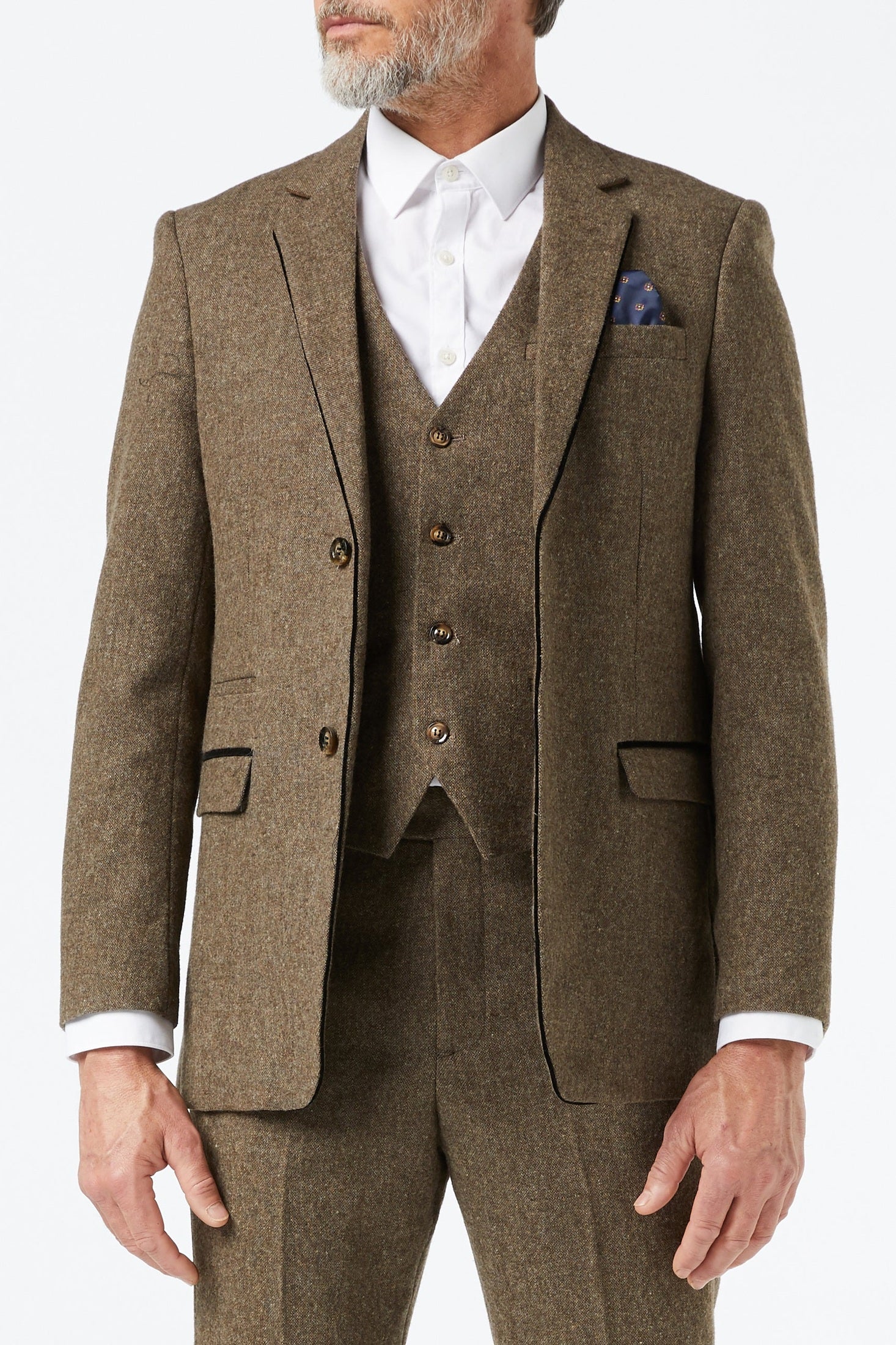 TWEED TAN TAILORED JACKET