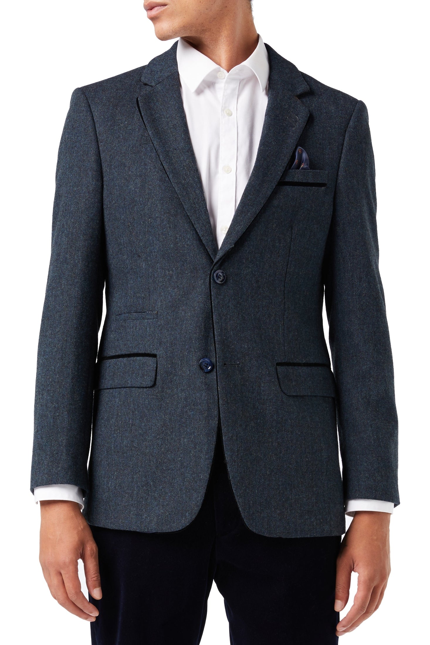 DANE - BLUE TWEED BLAZER