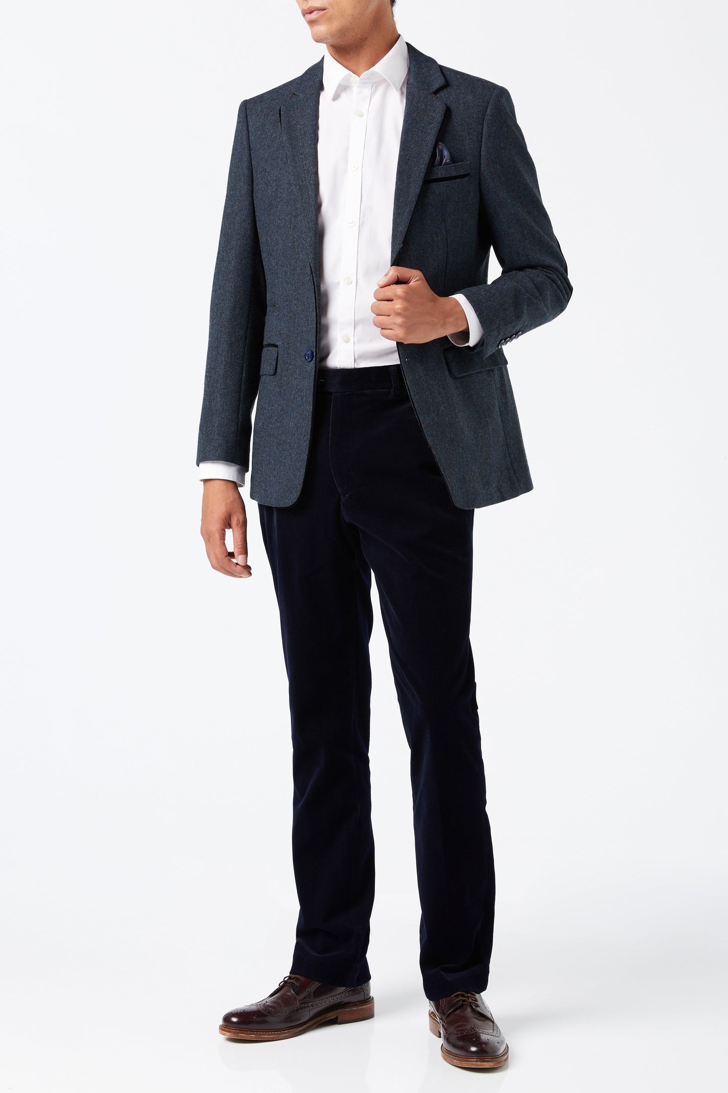 DANE - BLUE TWEED BLAZER