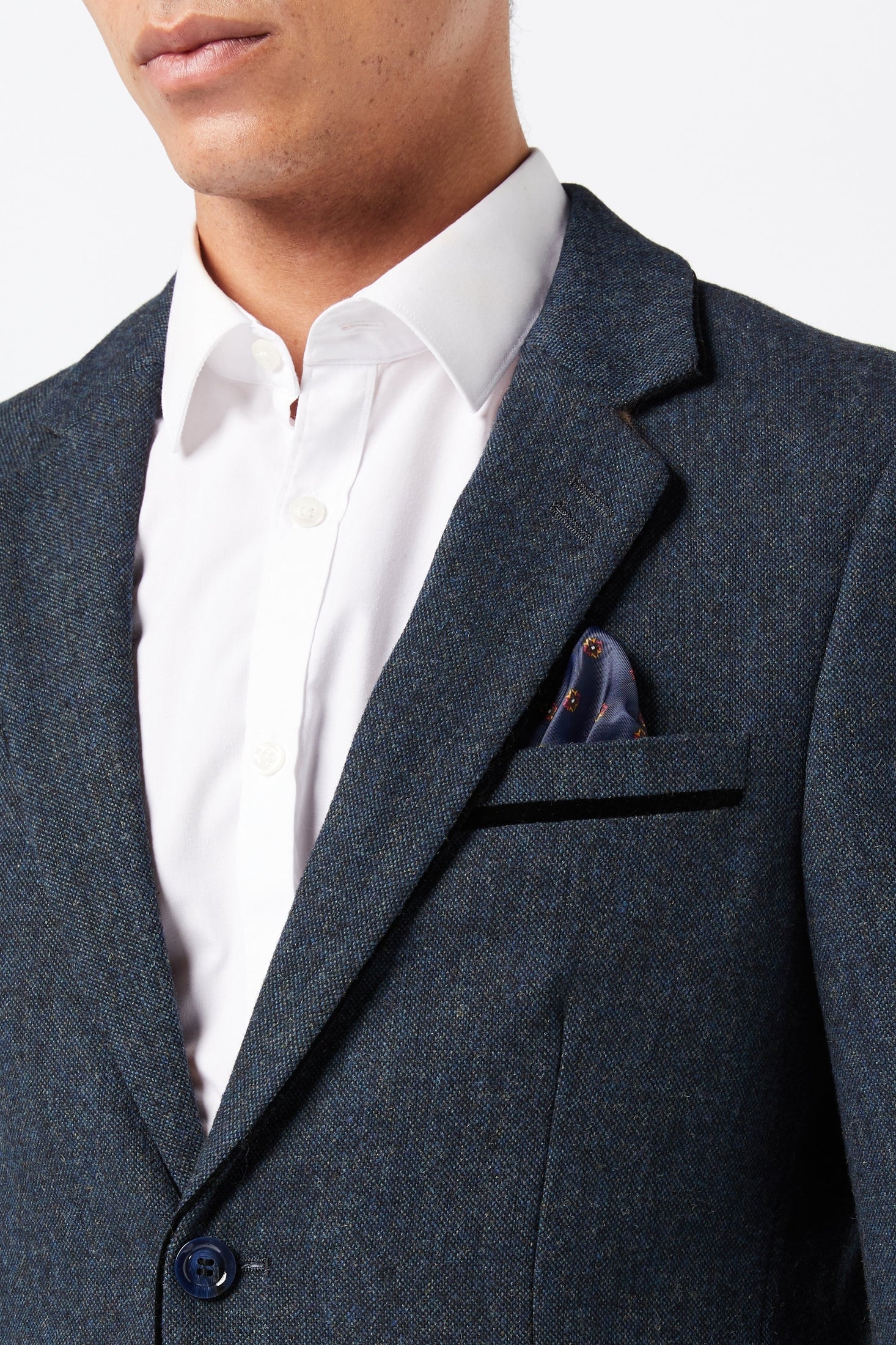 DANE - BLUE TWEED BLAZER