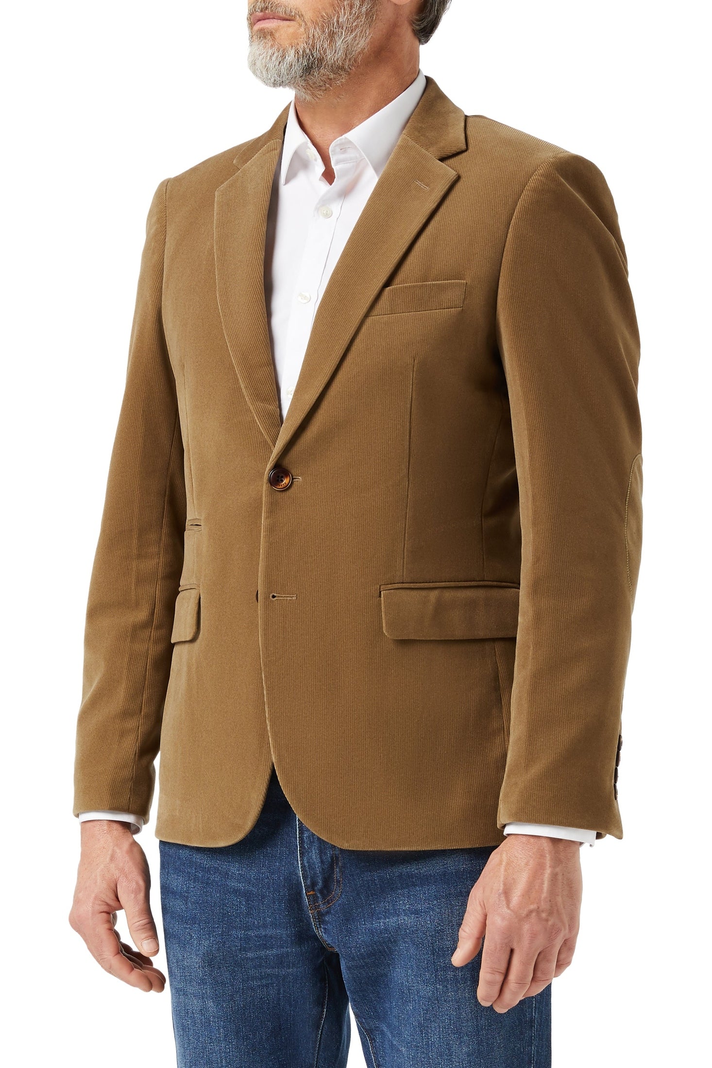 MATTHEW - Cream Corduroy Blazer Jacket
