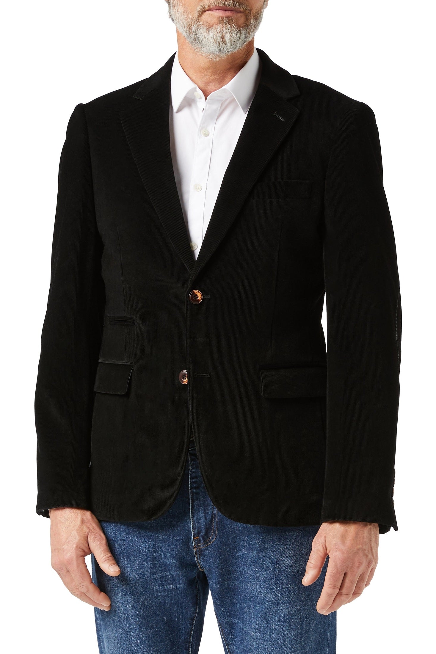 MATTHEW - Black Corduroy Blazer Jacket