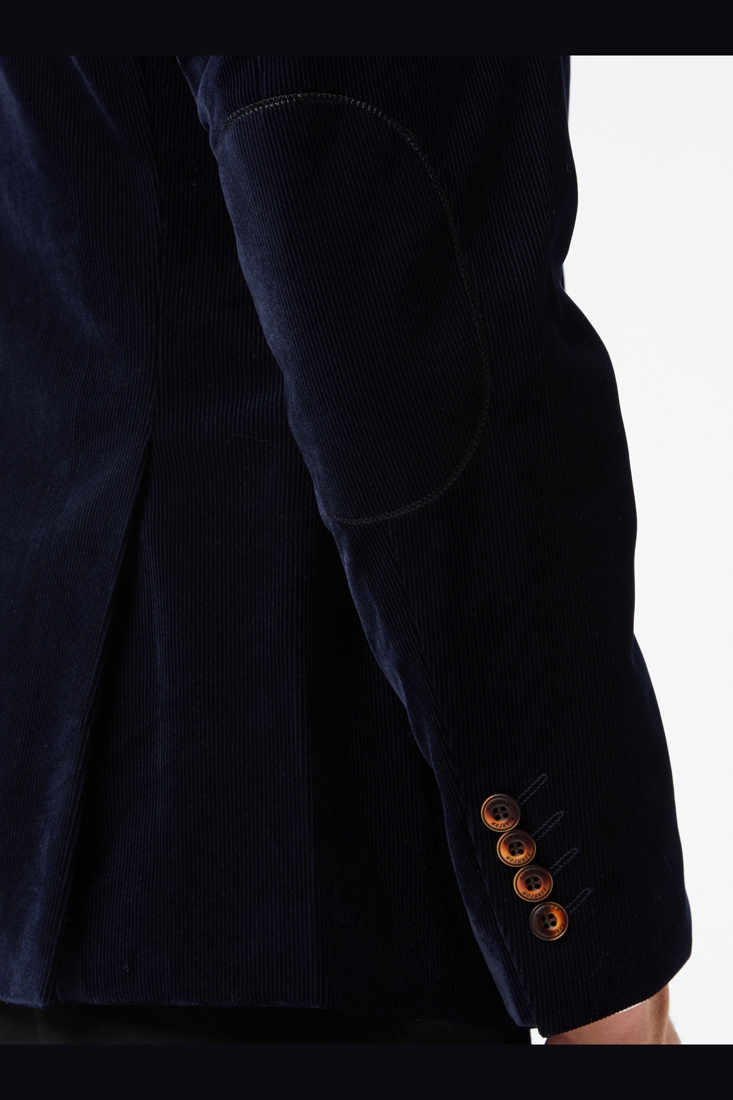 MATTHEW - Navy Blue Corduroy Blazer Jacket