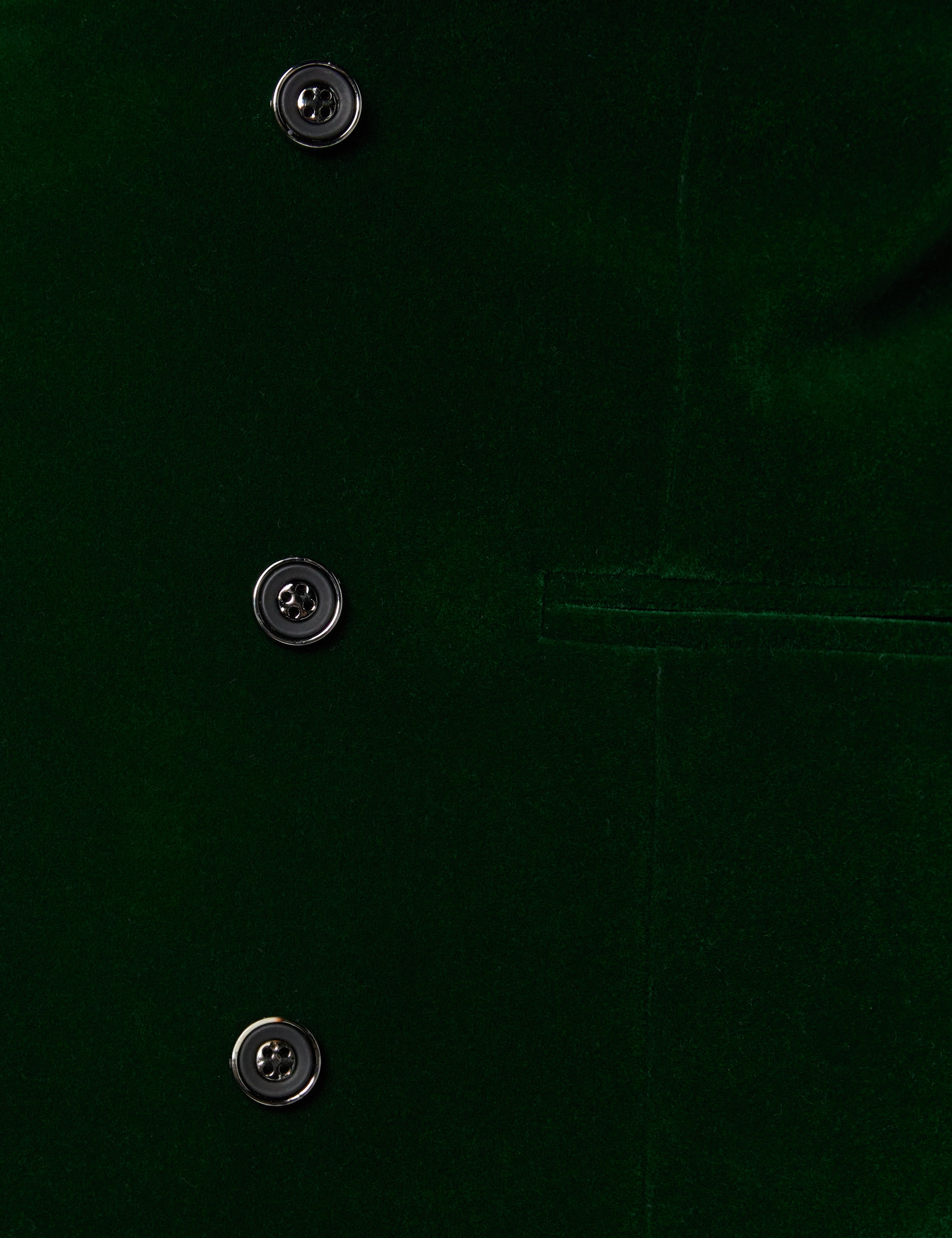 MAK - Green Velvet Low U Cut Waistcoat