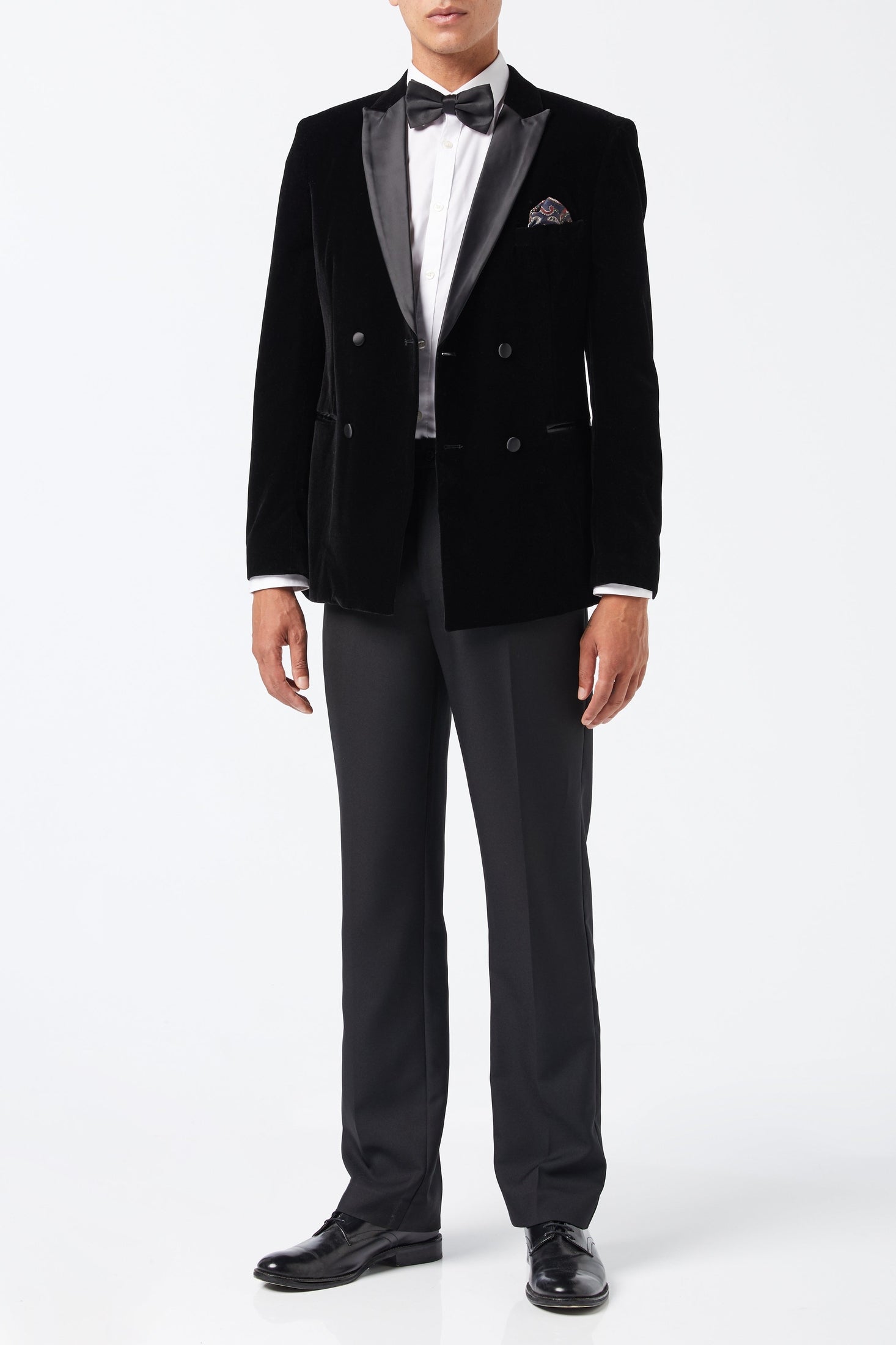 SMITH - TUXEDO VELVET DOUBLE BREASTED BLAZER