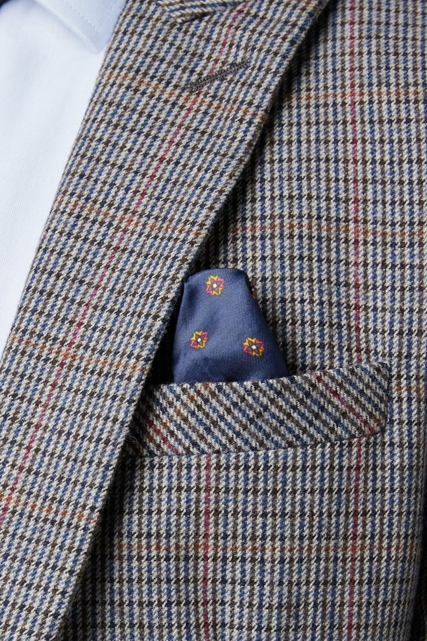 HERVE – BLUE HOUNDSTOOTH TWEED BLAZER