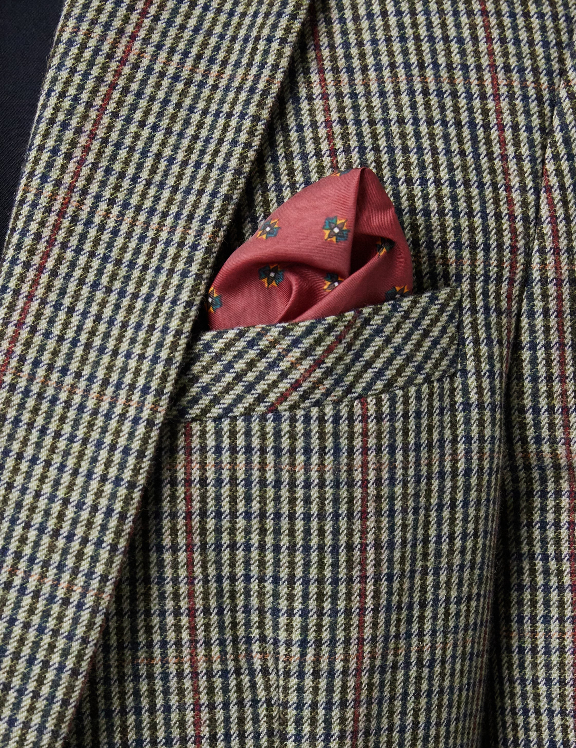 HERVE – GREEN HOUNDSTOOTH TWEED BLAZER