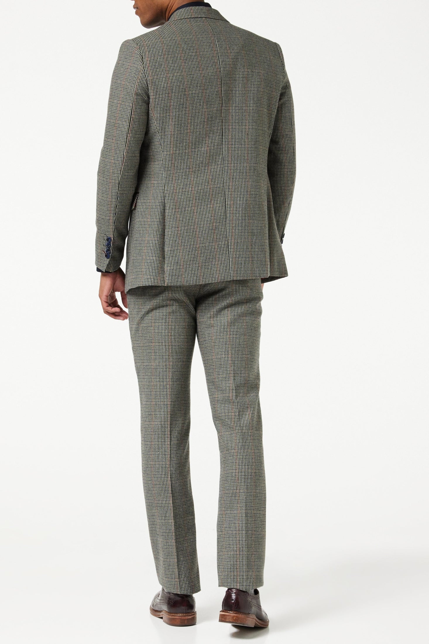 HERVE – GREEN HOUNDSTOOTH TWEED BLAZER