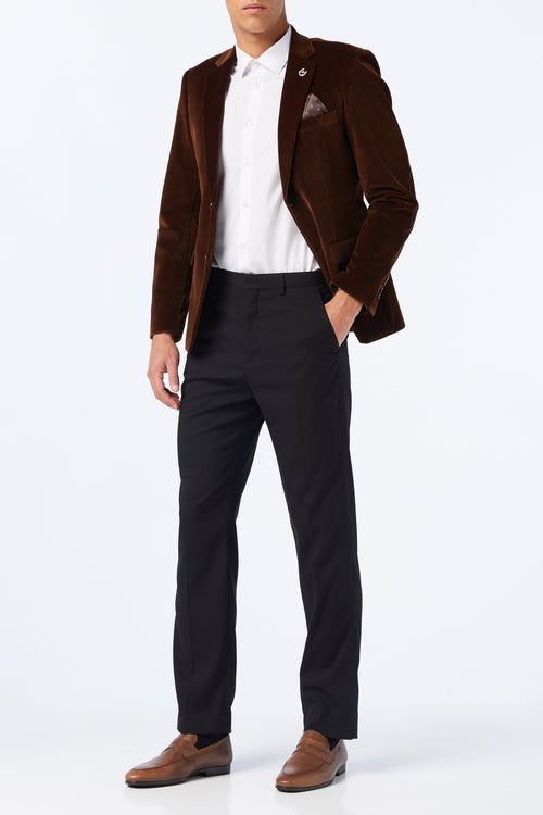 MATTHEW - Brown Corduroy Blazer Jacket