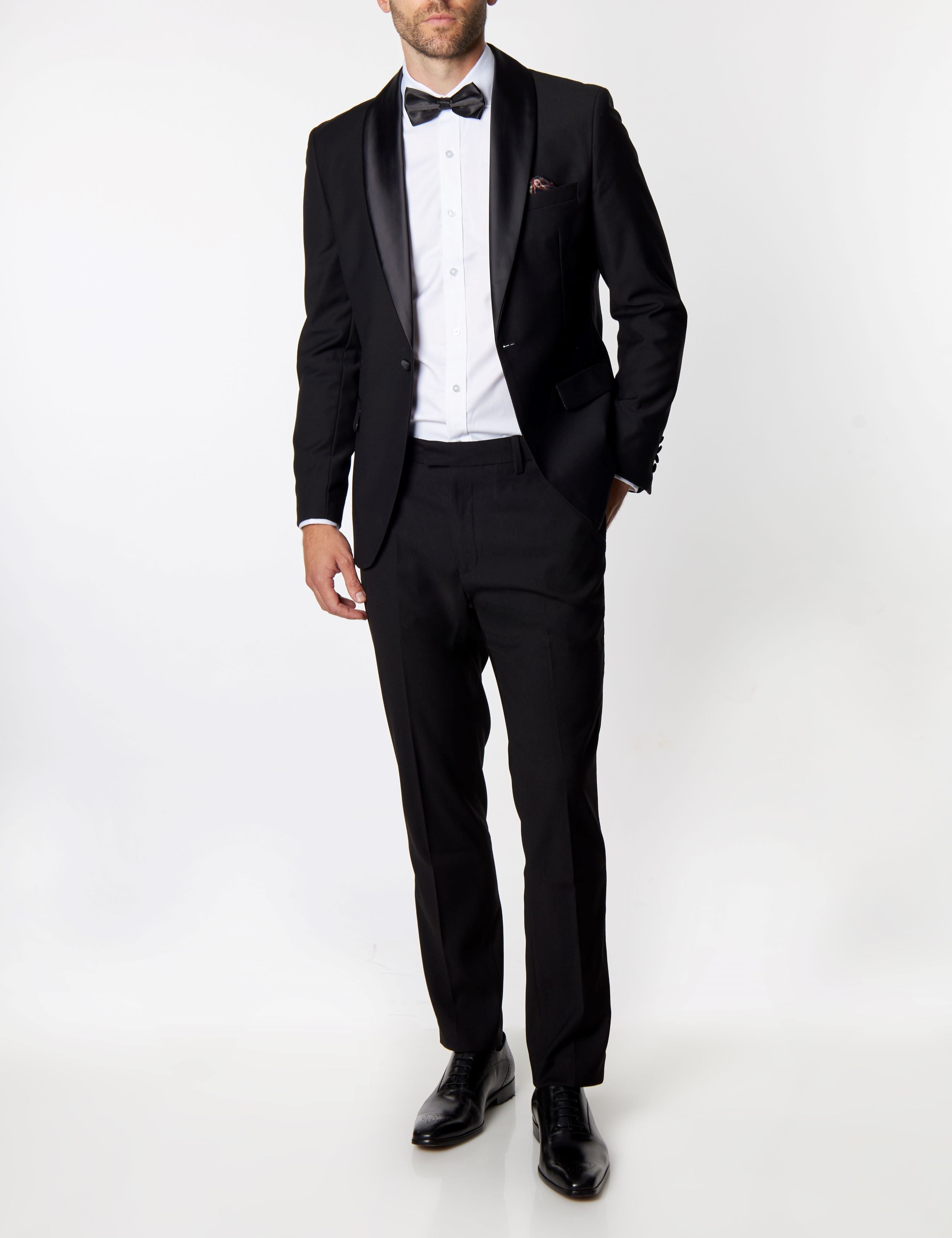 HARIS – BLACK TUXEDO JACKET
