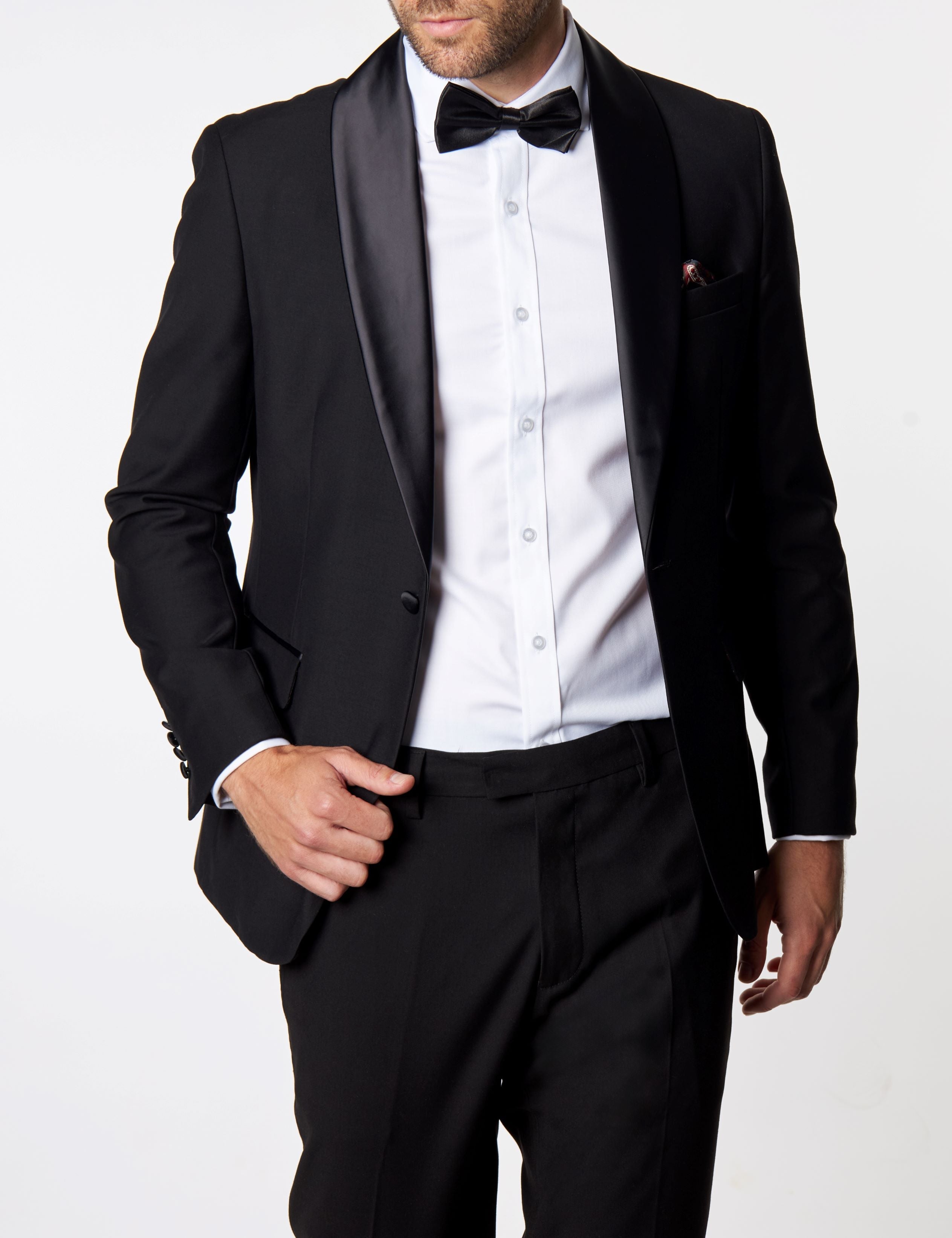 HARIS – BLACK TUXEDO JACKET