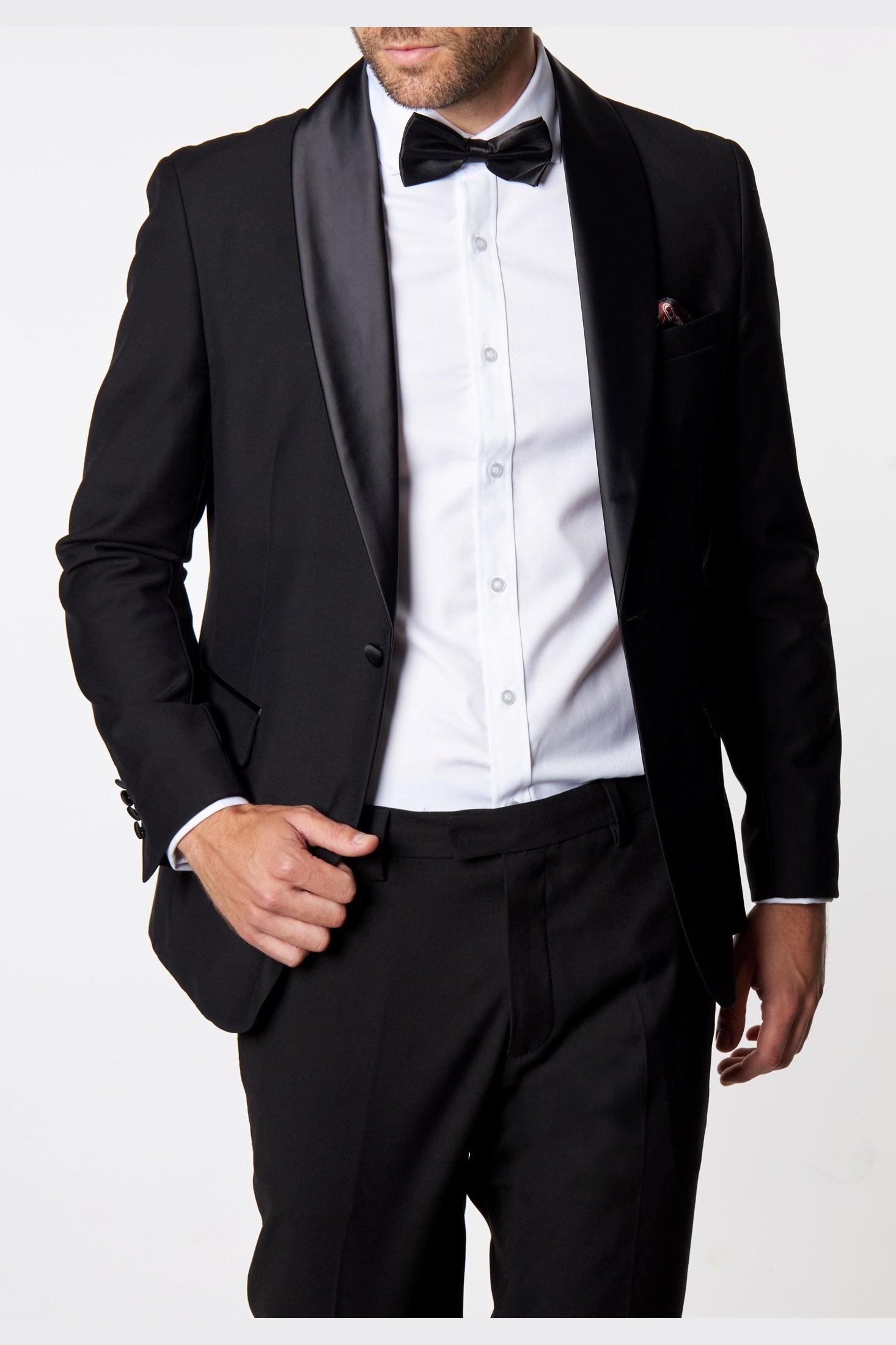 HARIS – BLACK TUXEDO JACKET