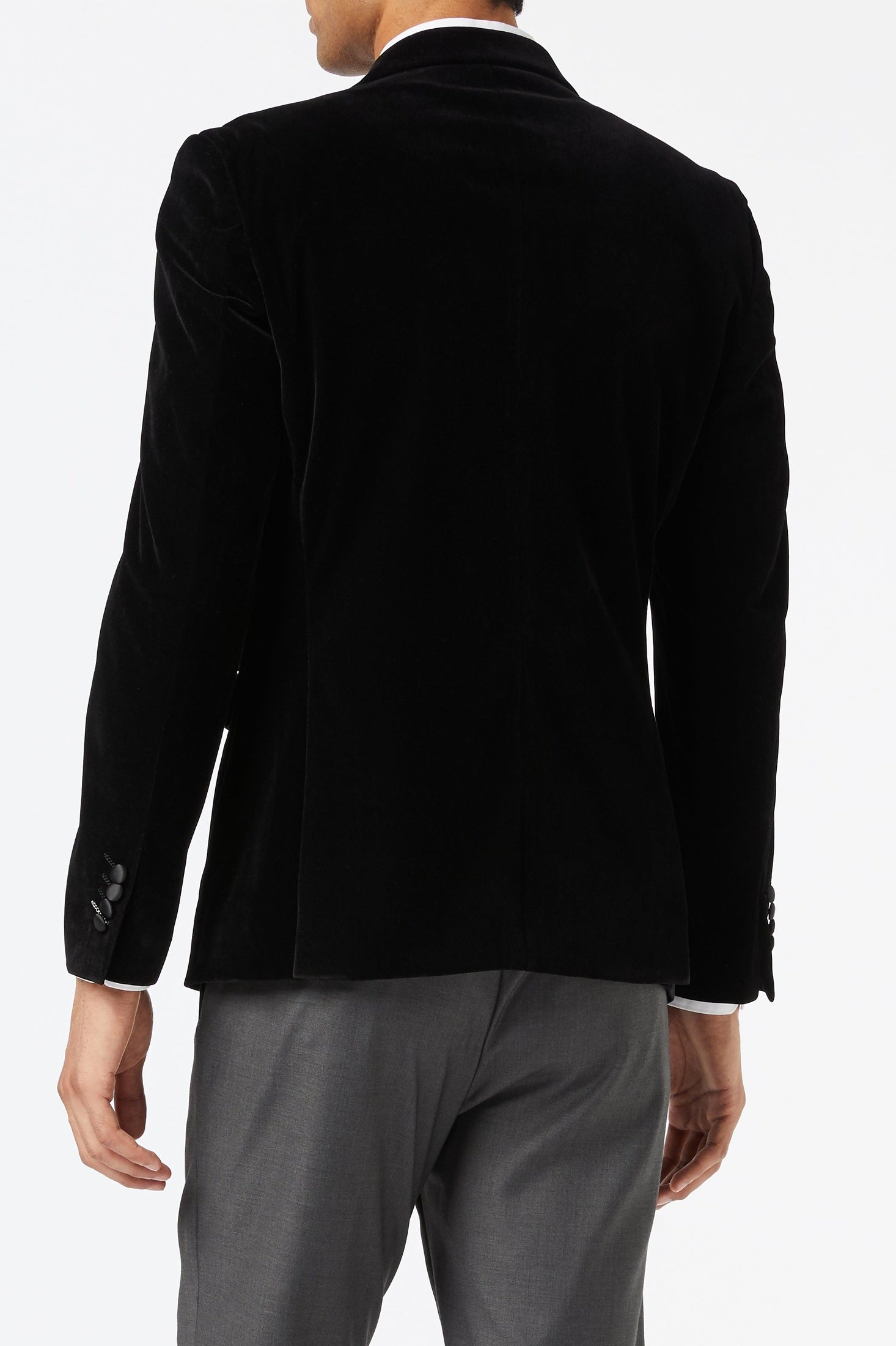 WILLS - Black Soft Velvet Dinner Jacket