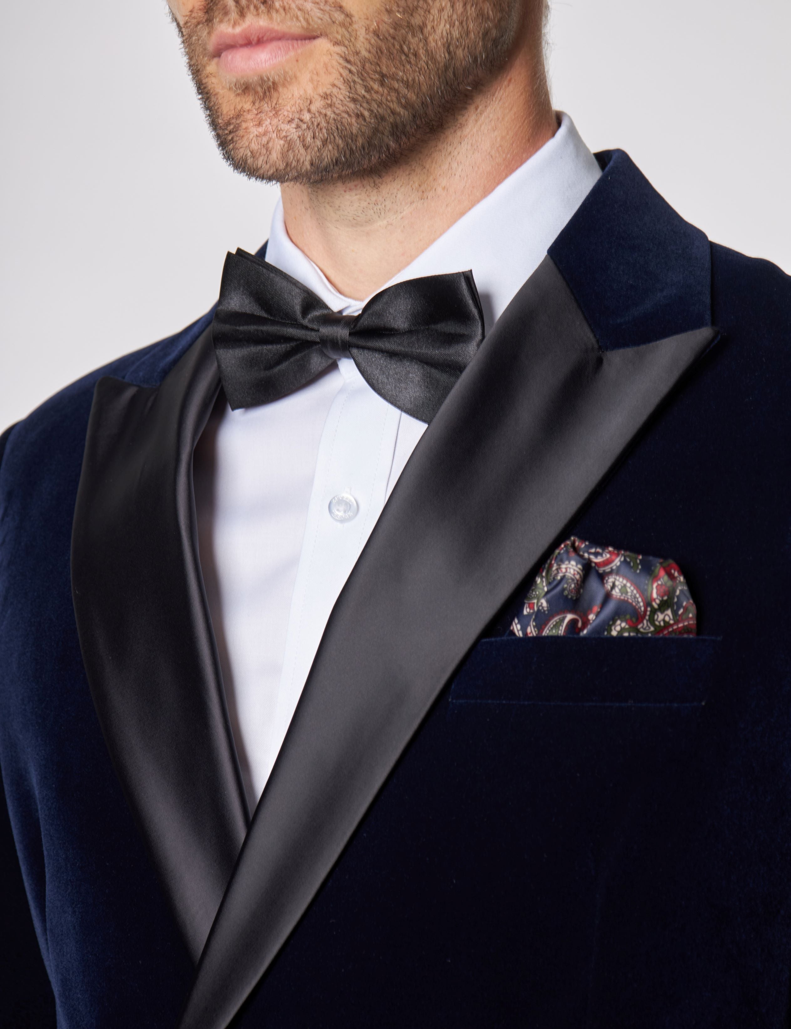 WILLS - NAVY VELVET DINNER JACKET
