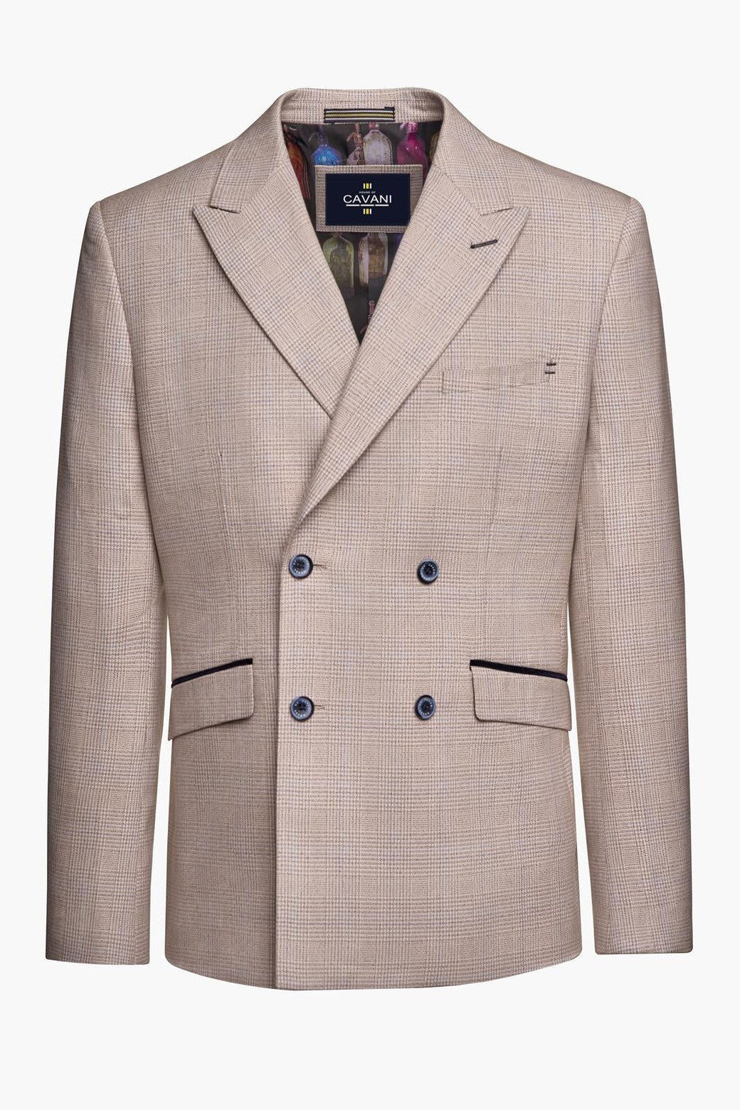 CARIDI – BEIGE DOUBLE BREASTED BLAZER BY CAVANI