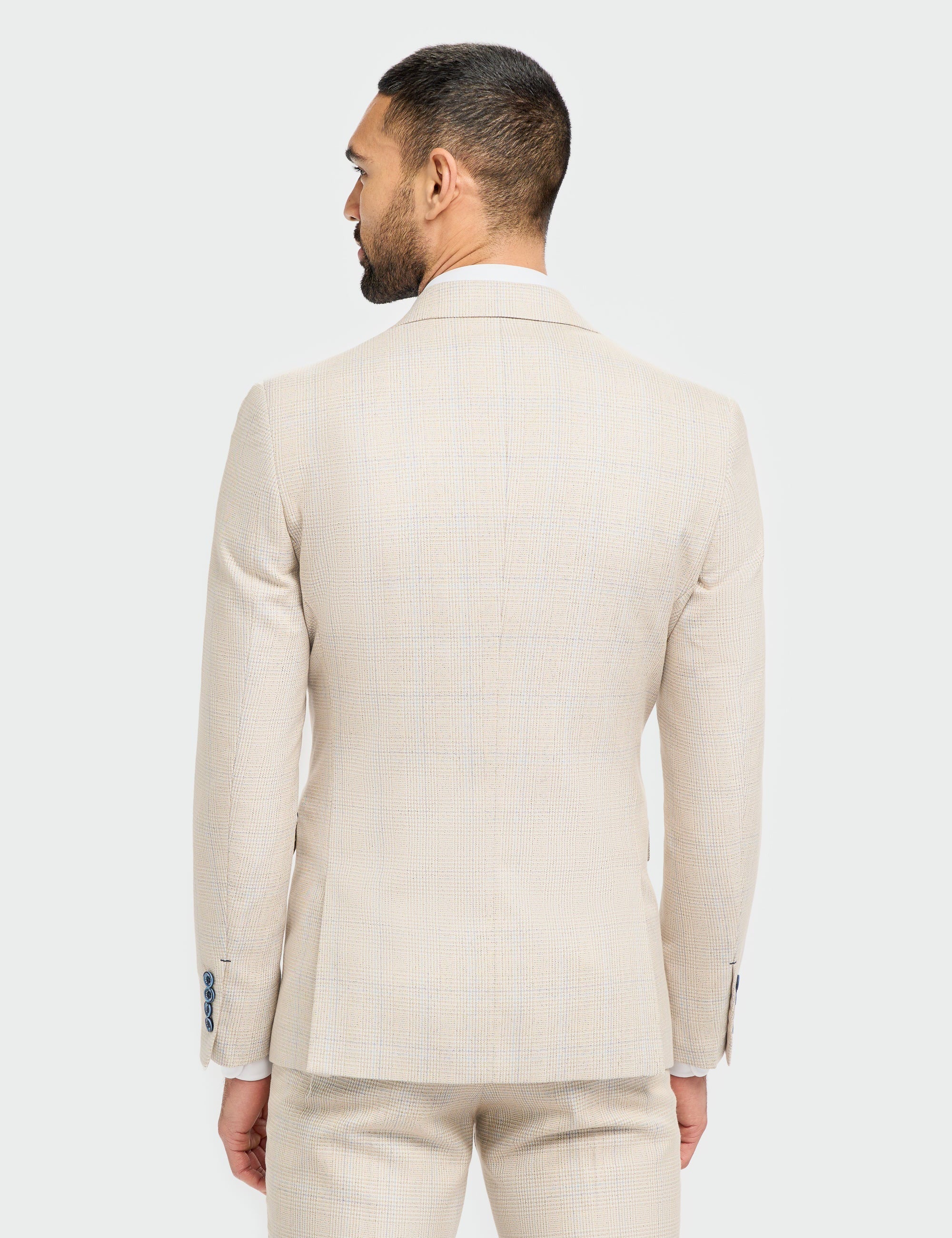 CARIDI – BEIGE DOUBLE BREASTED BLAZER BY CAVANI