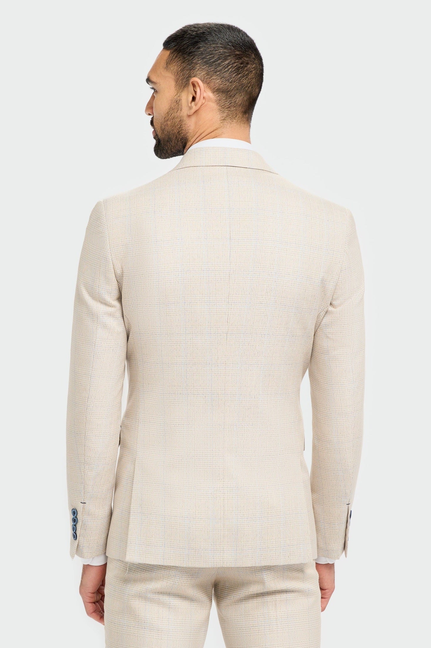 CARIDI – BEIGE DOUBLE BREASTED BLAZER BY CAVANI